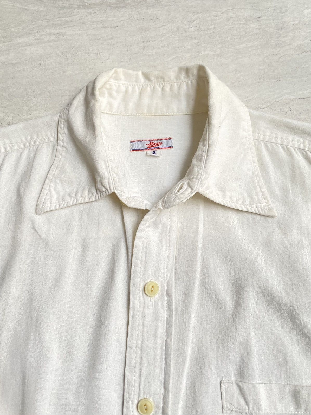 45rpm 45RPM White Shirt Size US L / EU 52-54 / 3 - 9 Thumbnail
