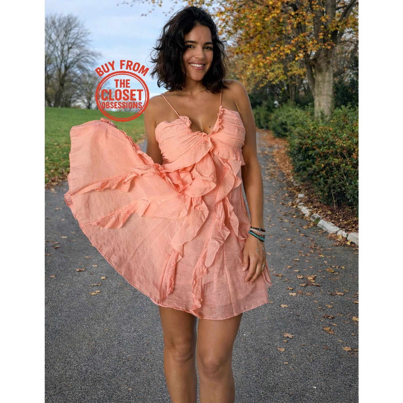 Mango MANGO Ruffle Mini Dress NWT Size M / US 6-8 / IT 42-44 - 1 Thumbnail