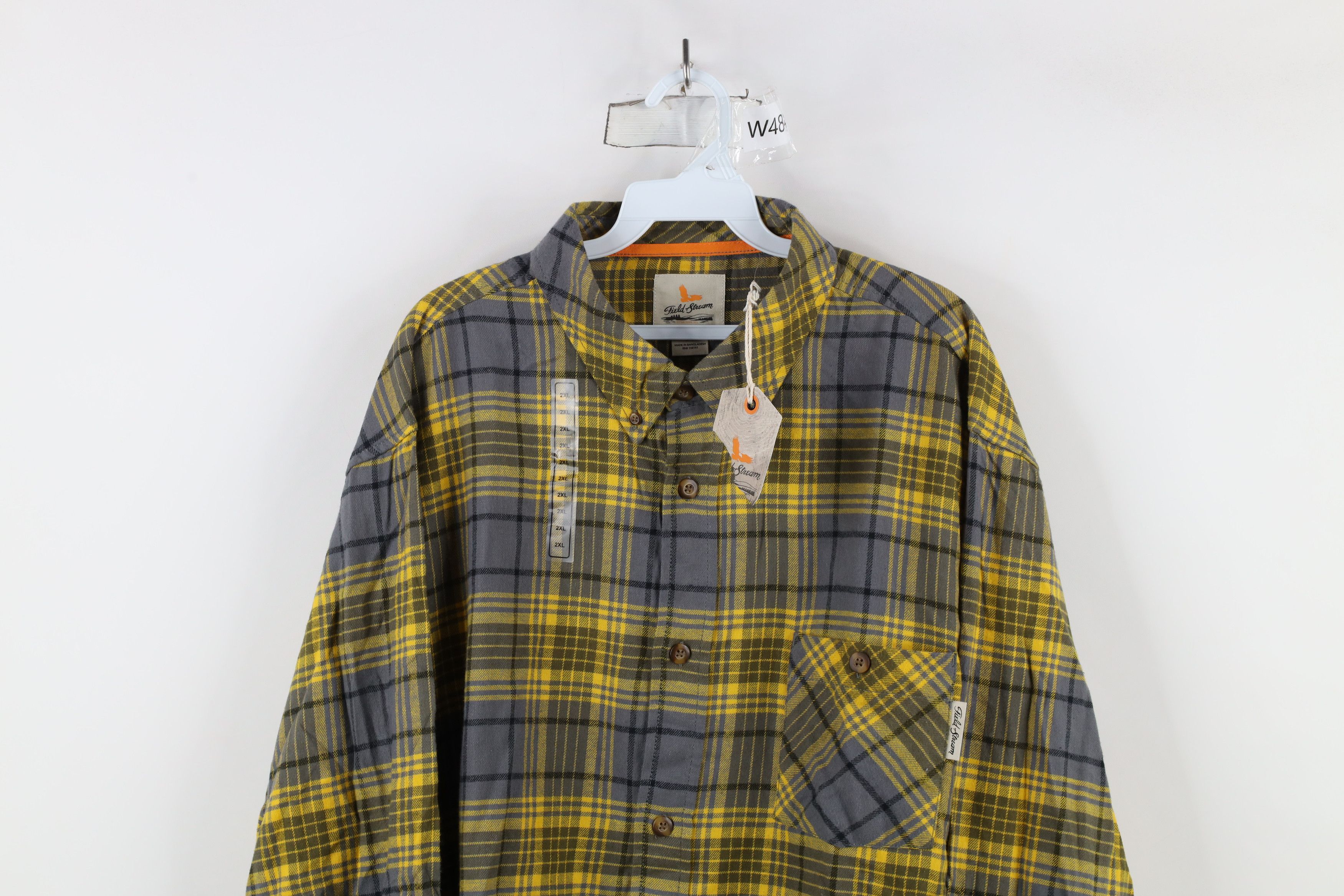 Vintage Deadstock Vintage Y2K Streetwear Button Down Shirt Plaid Size US XXL / EU 58 / 5 - 2 Thumbnail