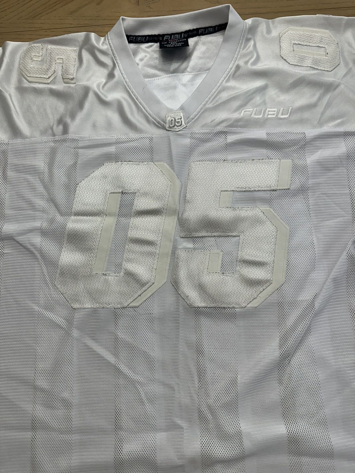 Fubu vintage monochrome FUBU "05" mesh football jersey Size US XXL / EU 58 / 5 - 2 Thumbnail
