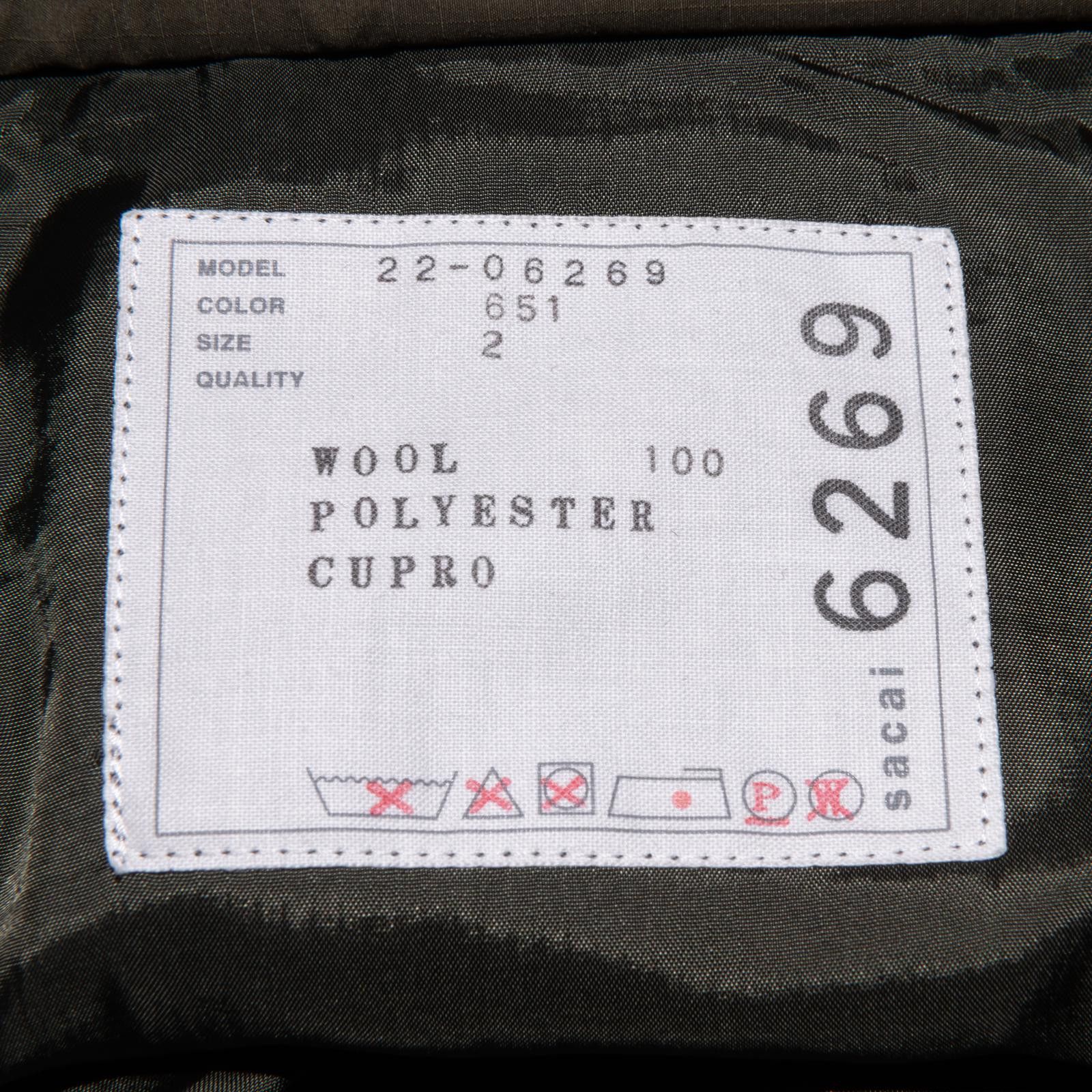 Sacai sacai FW 2022 Women's Wool Houndstooth Hybrid Trousers Size 32" / US 10 / IT 46 - 4 Thumbnail