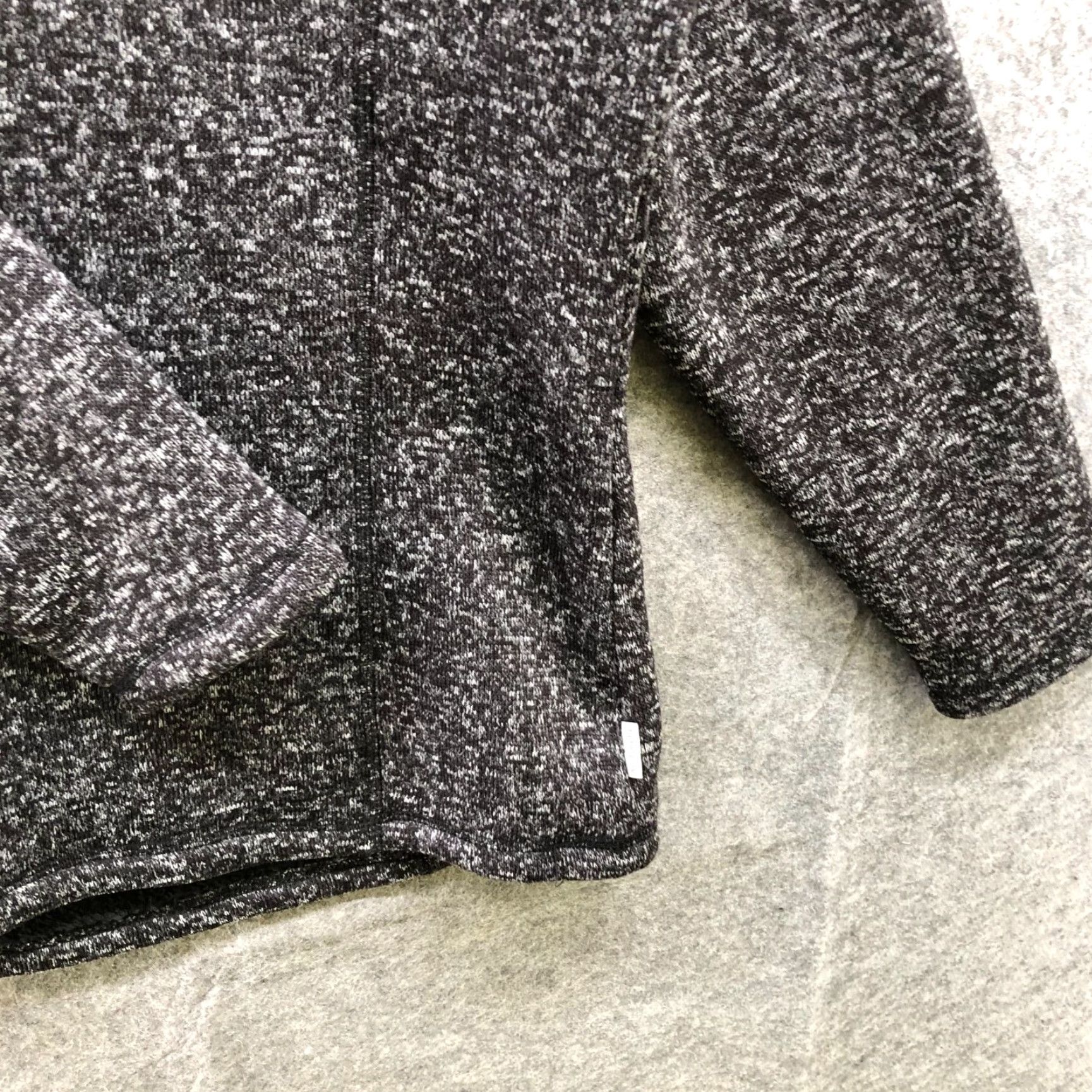 Avalanche Avalanche Mens L Dark Gray Heather Fleece Henley Mock Neck Pullover Sweater Snap Button Size US L / EU 52-54 / 3 - 5 Thumbnail