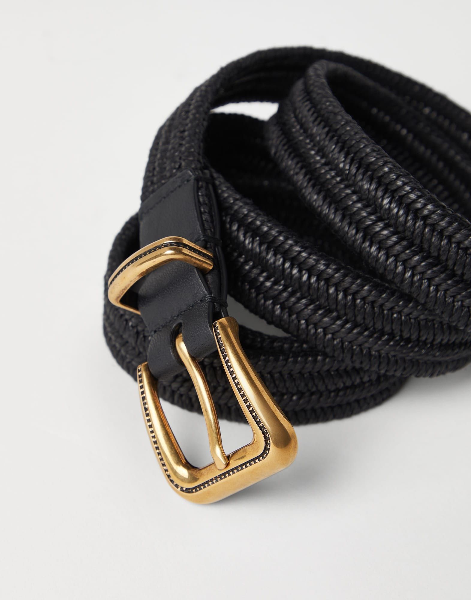 Brunello Cucinelli o1la1rc1a0325 Size: OS/Belt in Black Size ONE SIZE - 2 Thumbnail