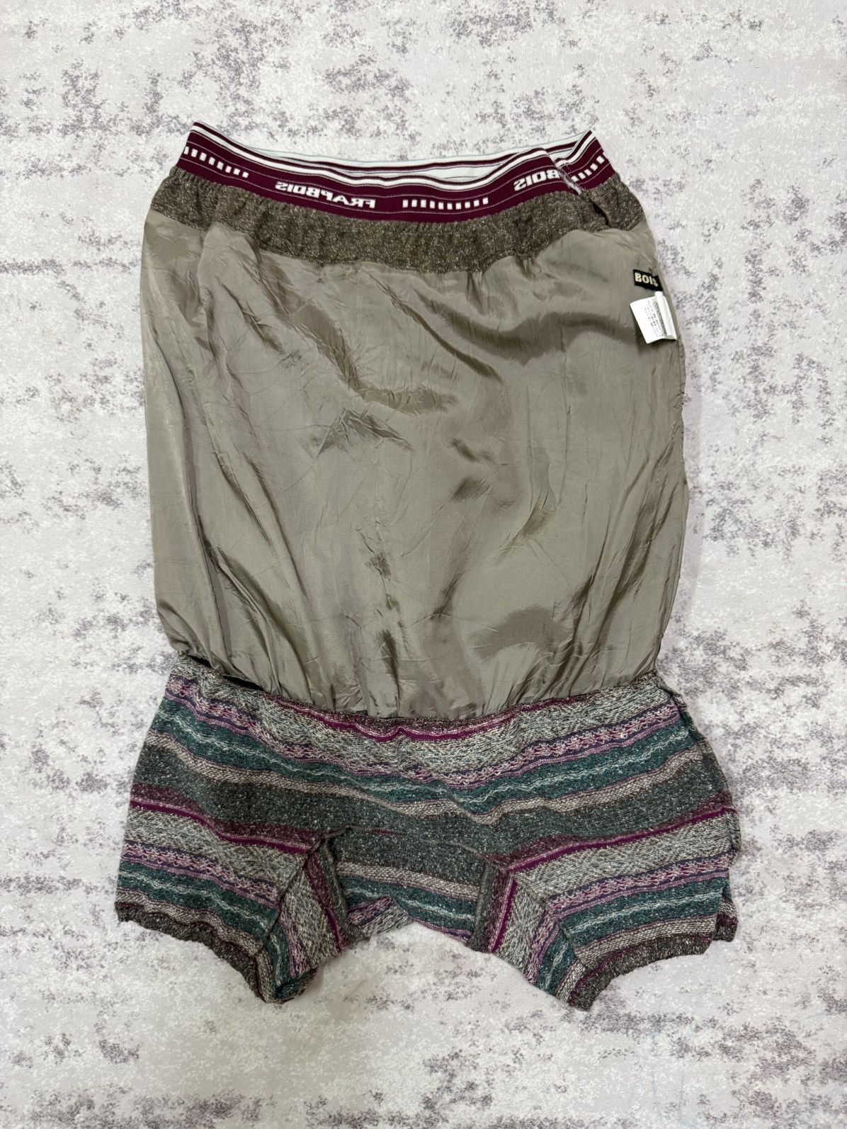 Issey Miyake Frapbois Issey Miyake Layered Balloon Wool Knit Short Pants Size 29" - 8 Thumbnail