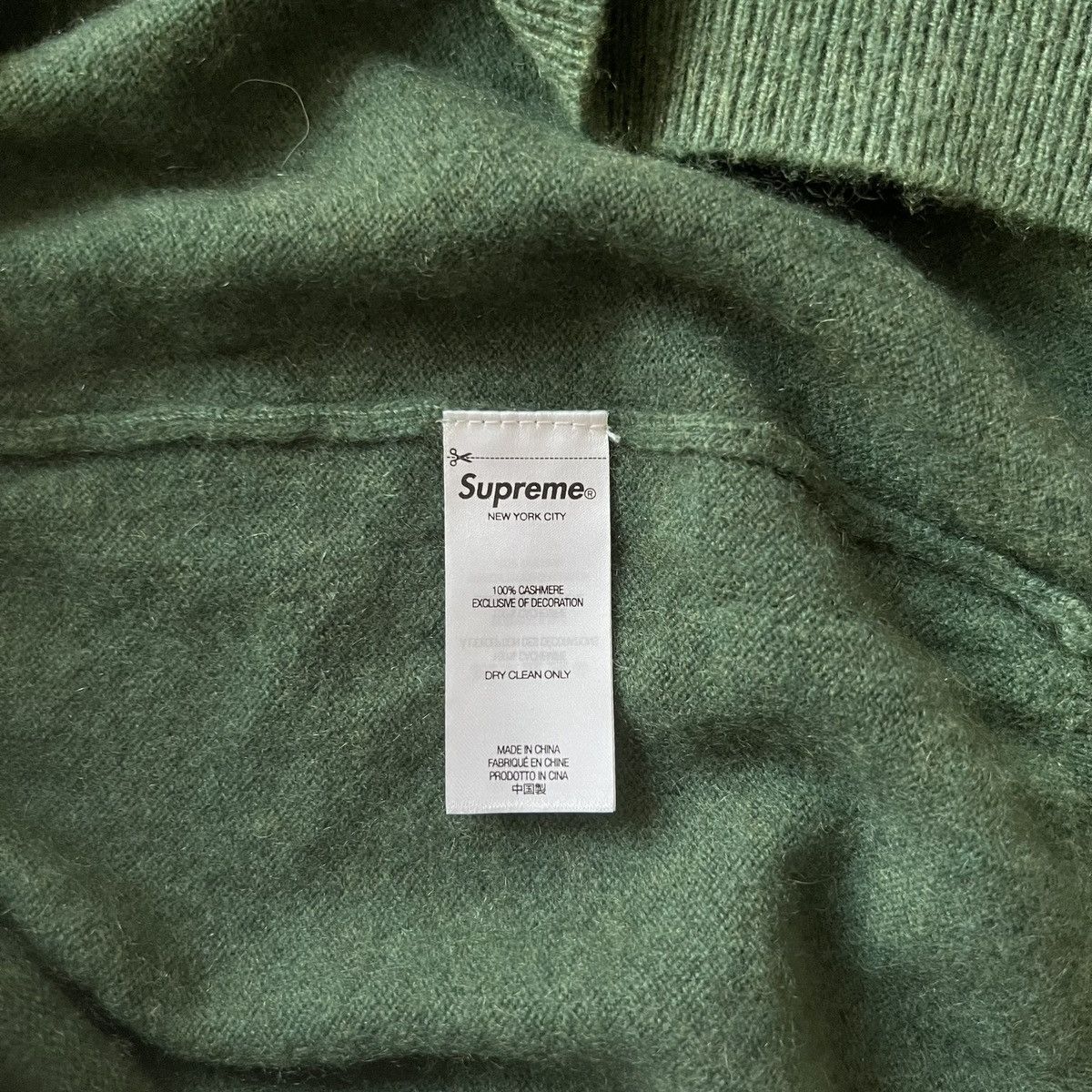 Supreme Supreme Cashmere Sweater Green XL Size US XL / EU 56 / 4 - 6 Thumbnail