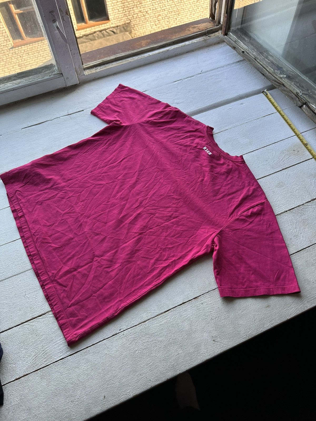 MSGM LUXURY 🚨 MSGM PURPLE TEE WITH LOGO BOXY FIT Y2K RARE Size US XL / EU 56 / 4 - 10 Thumbnail