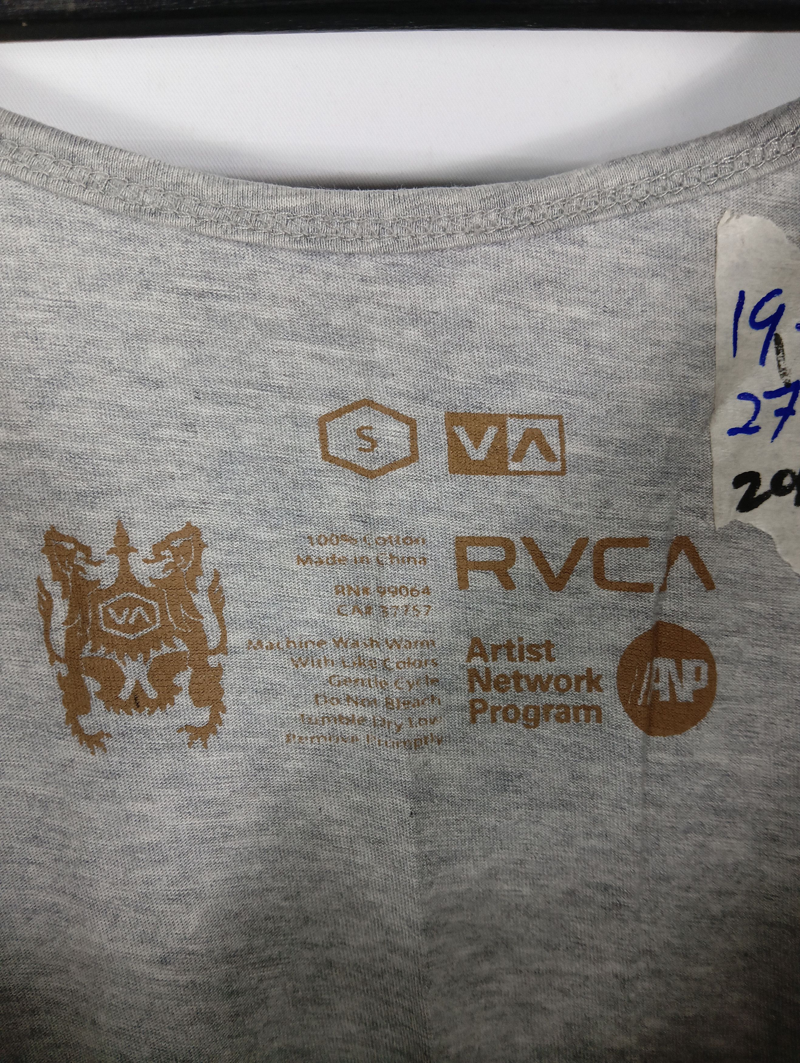 RVCA SINGLET RVCA BIG LOGO TEE Size US M / EU 48-50 / 2 - 4 Thumbnail