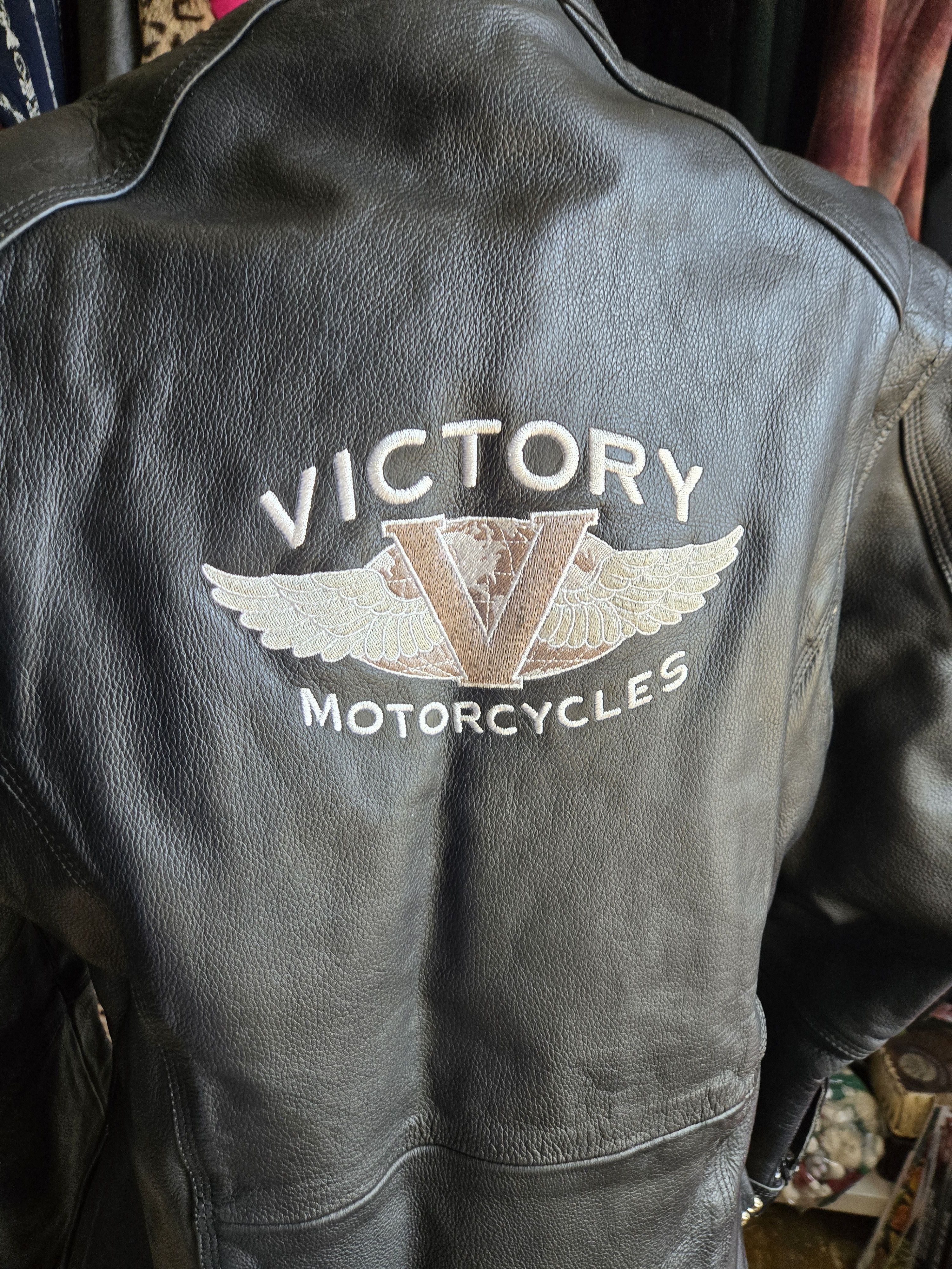 Victory Sportswear Leather motorcycle jacket Size L / US 10 / IT 46 - 2 Thumbnail