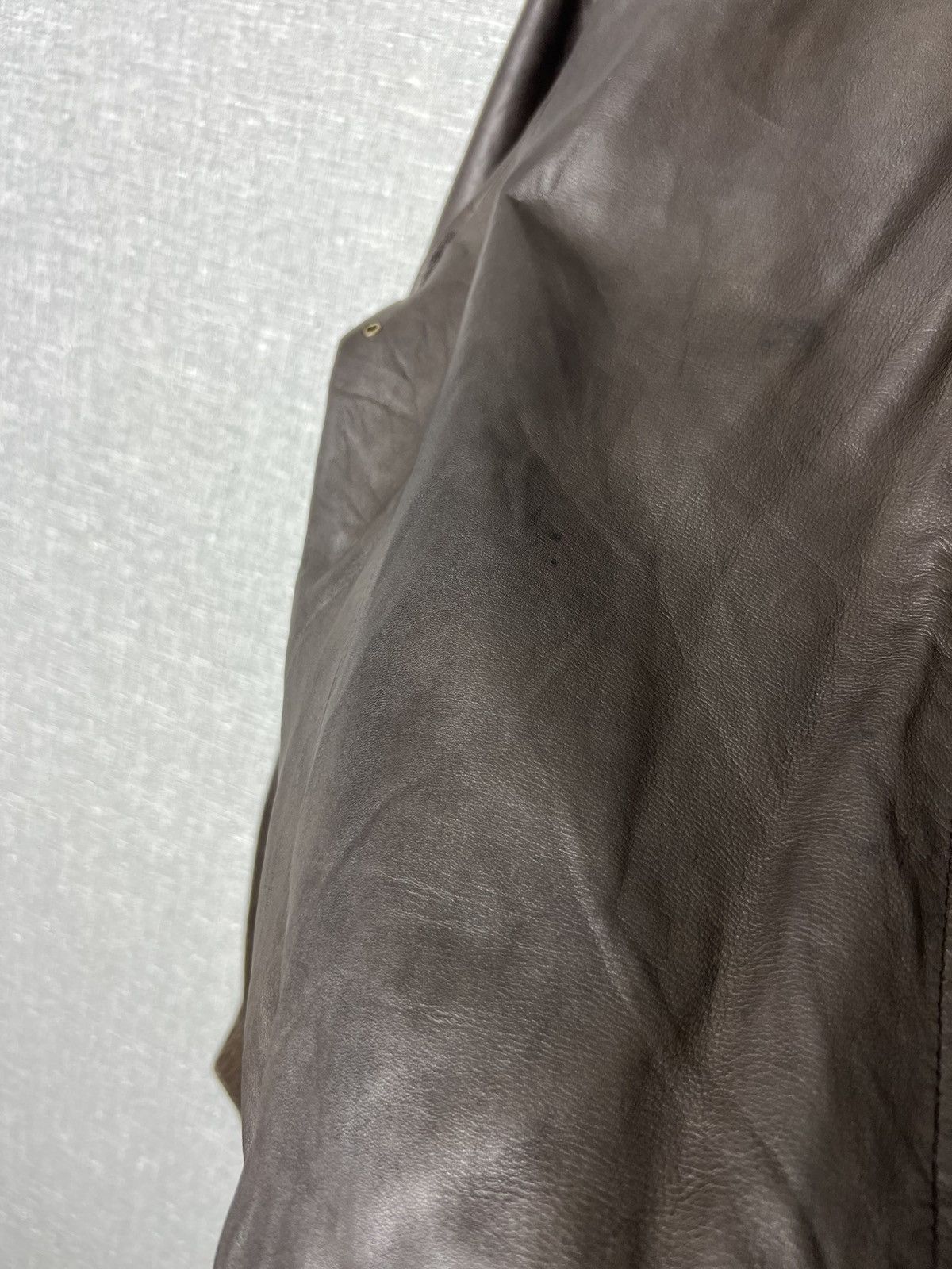 Allsaints Vintage AllSaints Leather Brown Bomber Jacket Men’s Size M Size US M / EU 48-50 / 2 - 18 Thumbnail