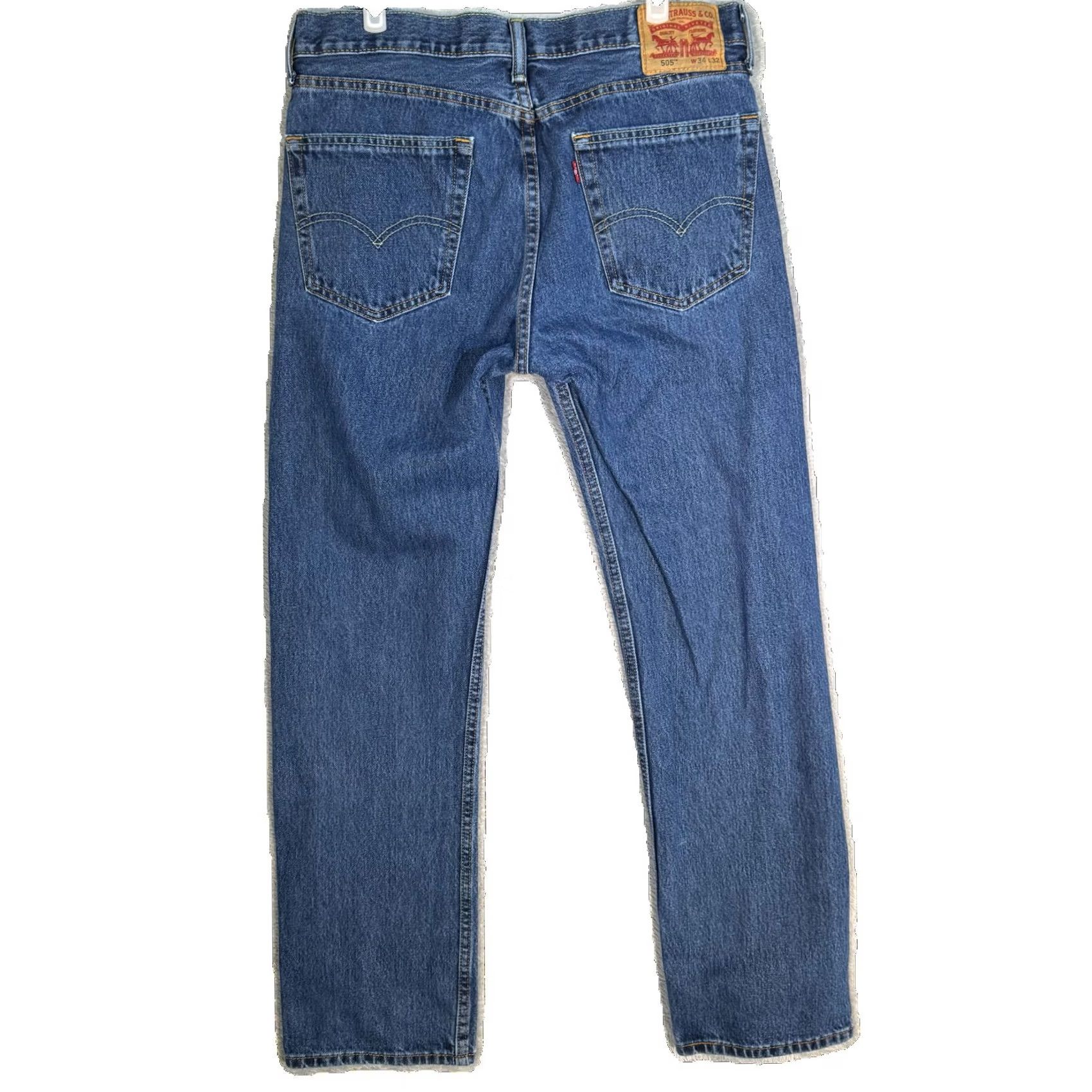 Levi's Levi's 559 Jeans Mens 32x32 Blue Straight Leg Relaxed Fit Denim Pants Size US 32 / EU 48 - 2 Thumbnail