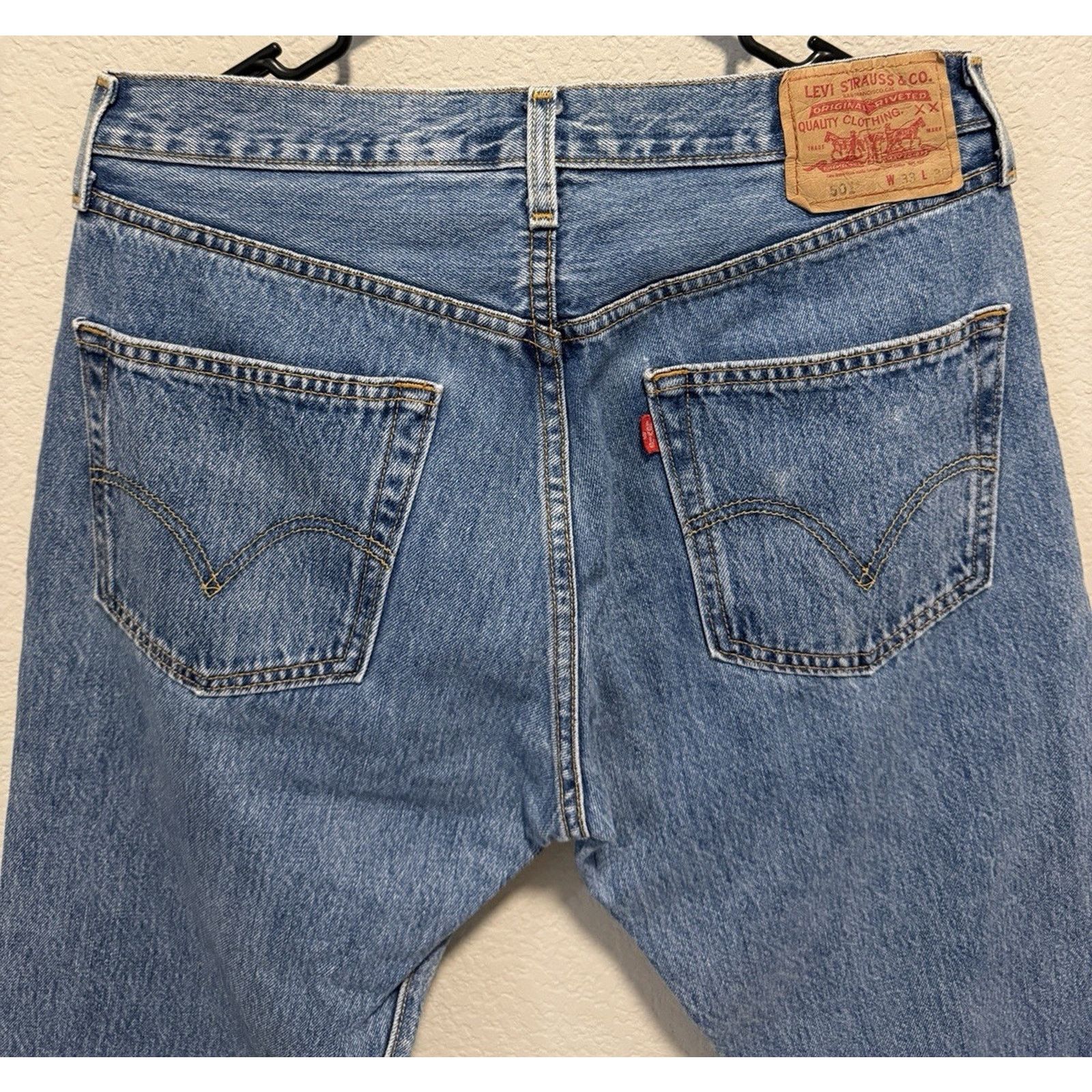 Levi's Levi’s 501 Jeans 33x30 Denim Button Fly 501-0193 Vintage Size US 32 / EU 48 - 3 Thumbnail