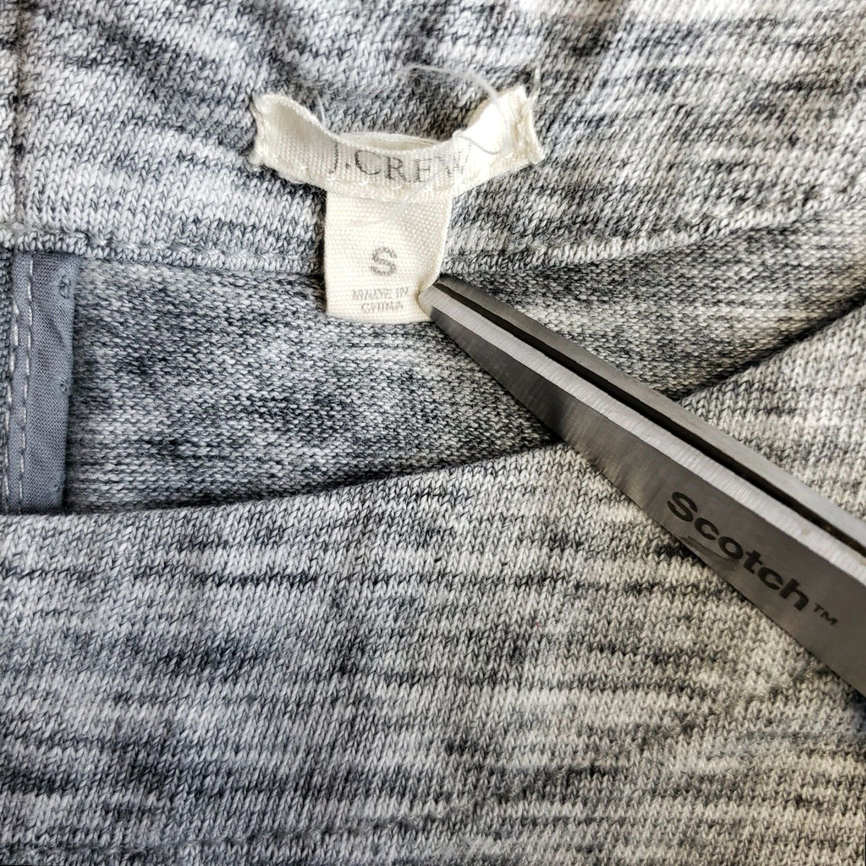 J.Crew J.CREW Womens Top Sz S Gray Long Sleeve Zipper Blouse Shirt Casual Modern Basic Womens Size S / US 4 / IT 40 - 4 Thumbnail