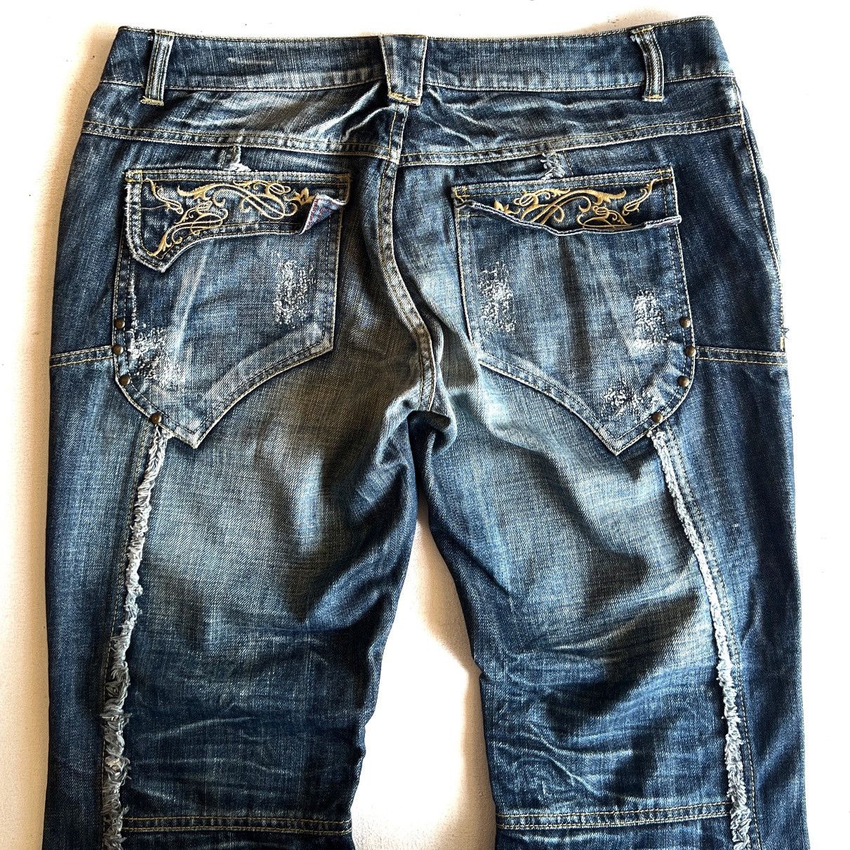 If Six Was Nine In The Attic Washed denim 2000s Size US 37 - 9 Thumbnail