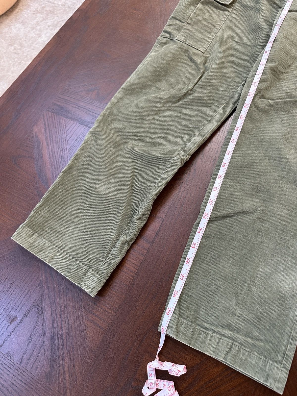Other Briglia 1949 Easy Fit Cargo Corduroy Trousers Military Green Size US 29 - 9 Thumbnail