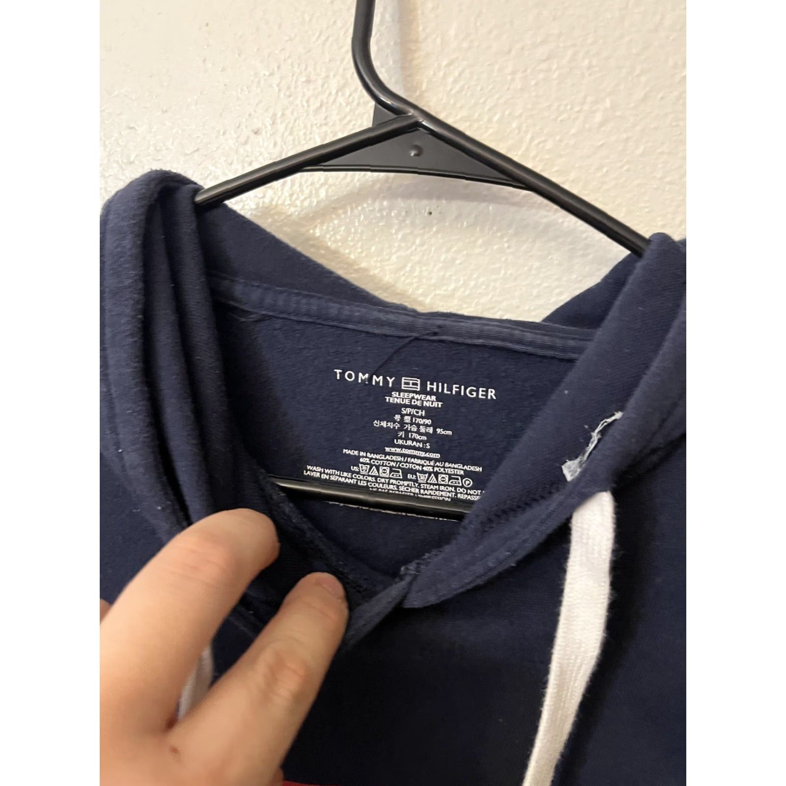 Tommy Hilfiger Tommy Hilfiger Dark Navy Sleepwear Hoodie Size Small Size US S / EU 44-46 / 1 - 3 Thumbnail