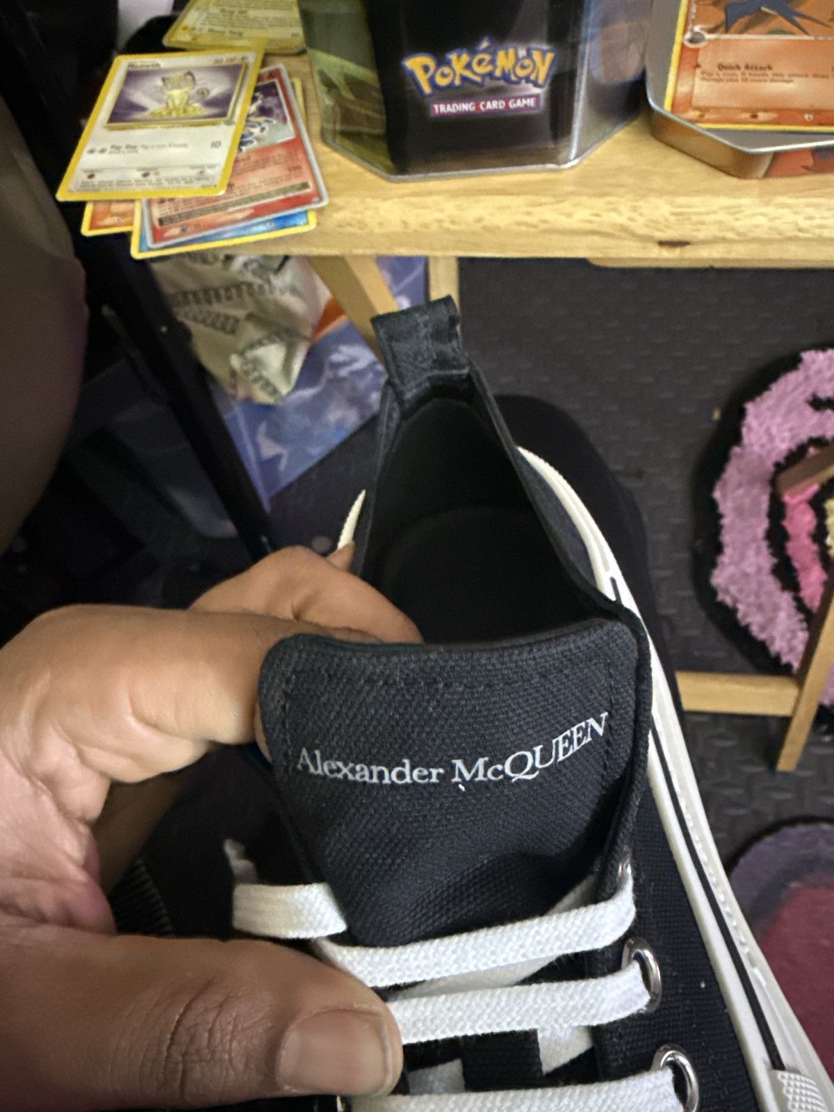 Alexander McQueen Black and White Lace Up Canvas 9.5 Size US 9.5 / EU 42-43 - 15 Thumbnail