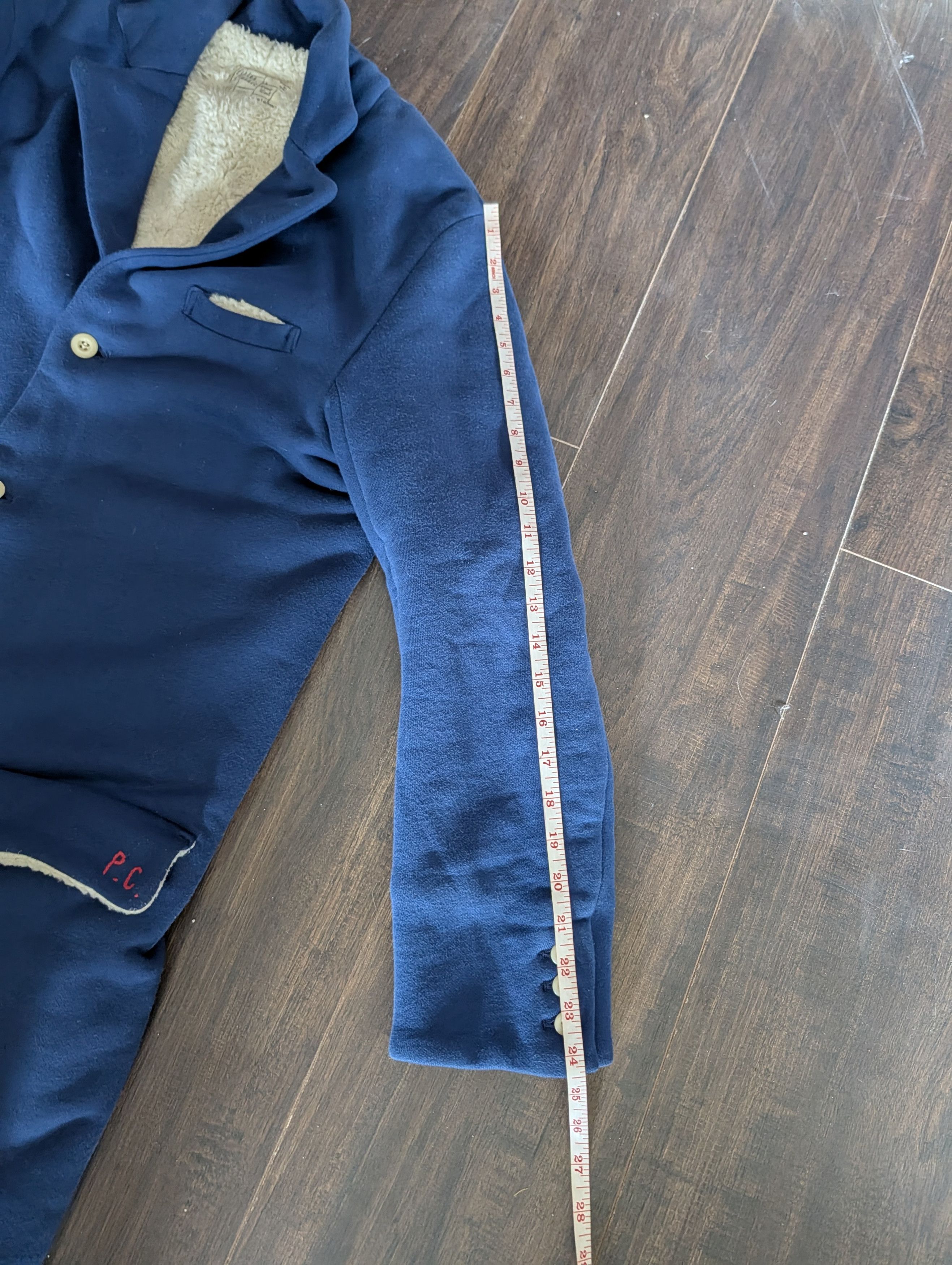 Porter PORTER CLASSIC Sherpa lined P.C. embroidery overcoat Japan Size US M / EU 48-50 / 2 - 20 Thumbnail