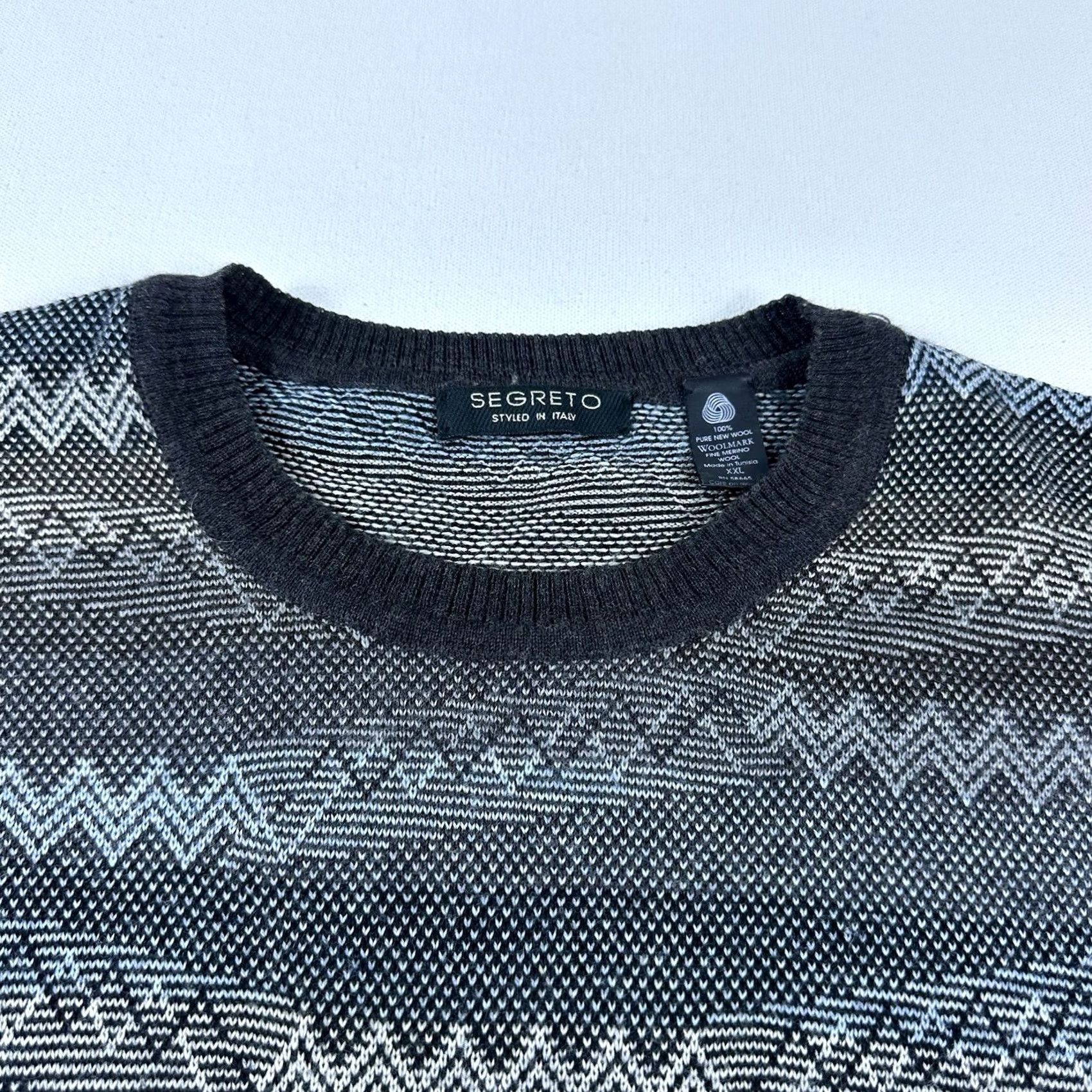 Coogi Segreto Sweater Merino Wool Men’s 2XL Knit Gray Crewneck Coogi Style Preppy Shirt Size US XXL / EU 58 / 5 - 5 Thumbnail