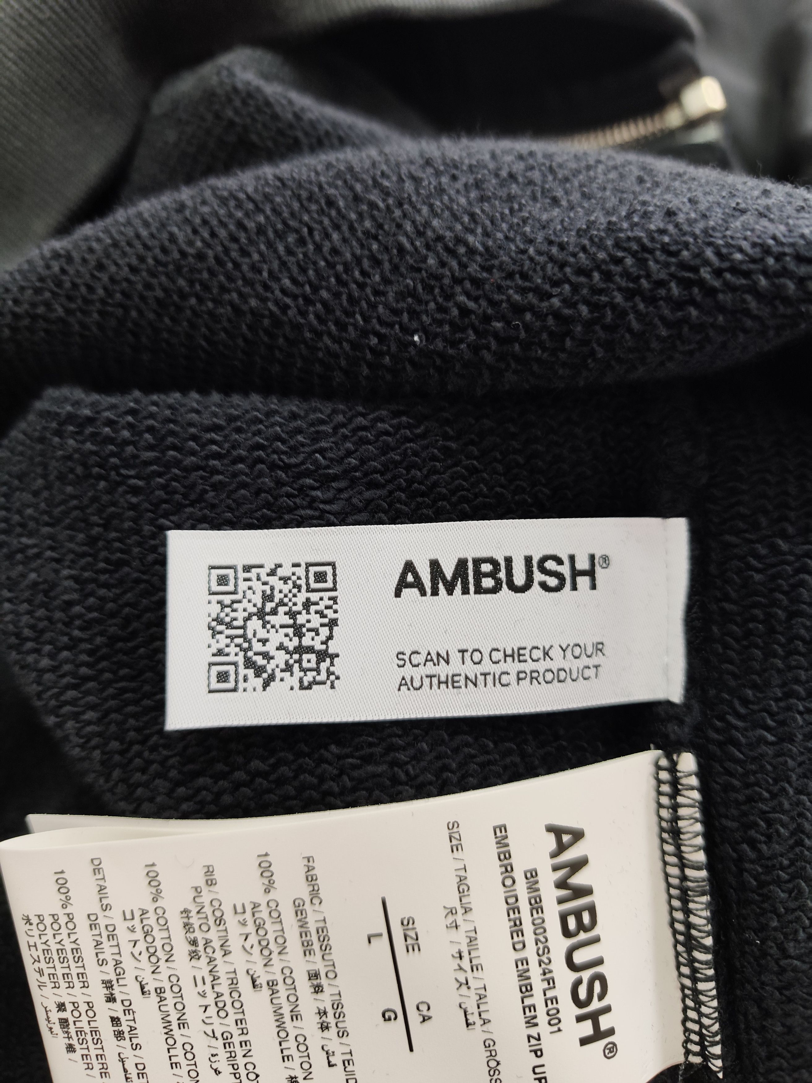 Ambush Design Ambush "Amblem Zip Up Hoodie" Size US L / EU 52-54 / 3 - 9 Thumbnail