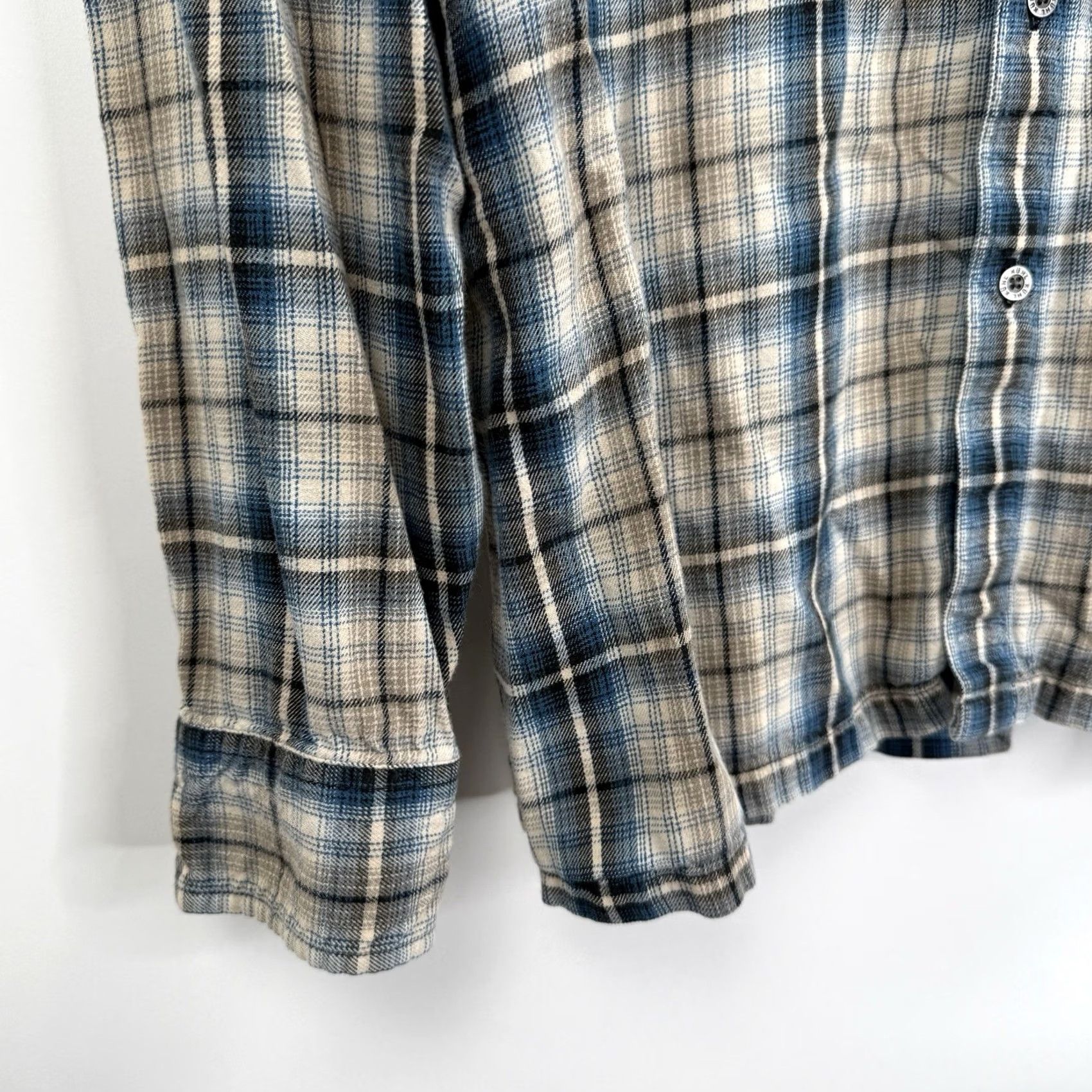 Vintage KÜHL Flannel Shirt Mens XL Long Sleeve Blue Plaid Hiking Lightweight Size US XL / EU 56 / 4 - 5 Thumbnail