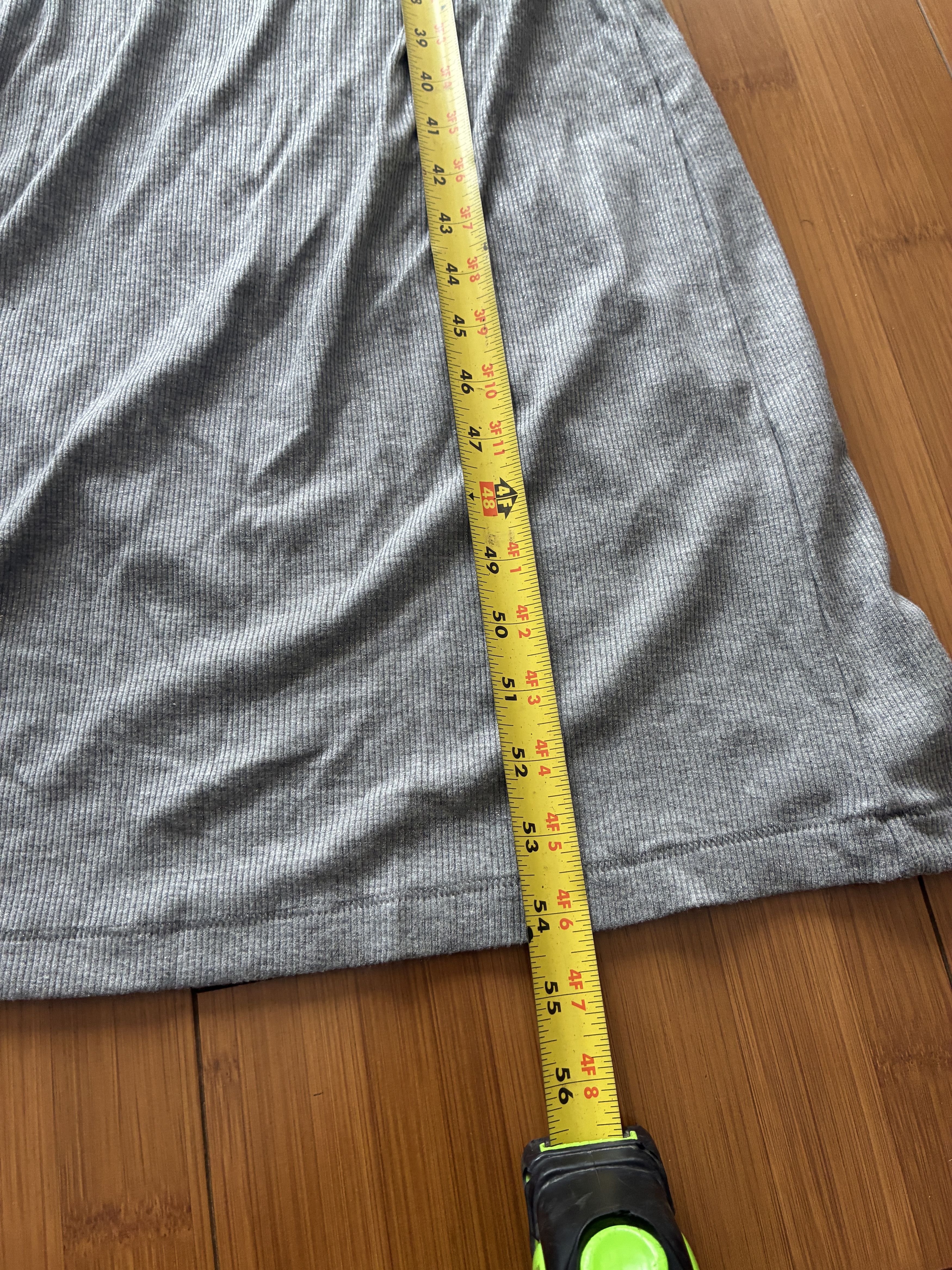 SKIMS SKIMS Lounge Long Ribbed Long Sleeve Maxi Dress Gray 2XL Size XXL / US 16-18 / IT 52-54 - 5 Thumbnail