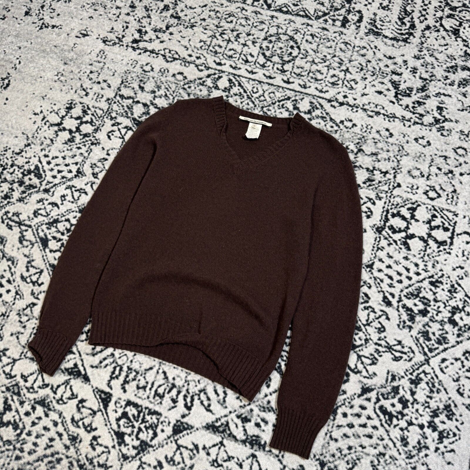 Vintage Erny Van Reijmersdal Vintage Women's Brown Sweater Size L Size US L / EU 52-54 / 3 - 2 Thumbnail