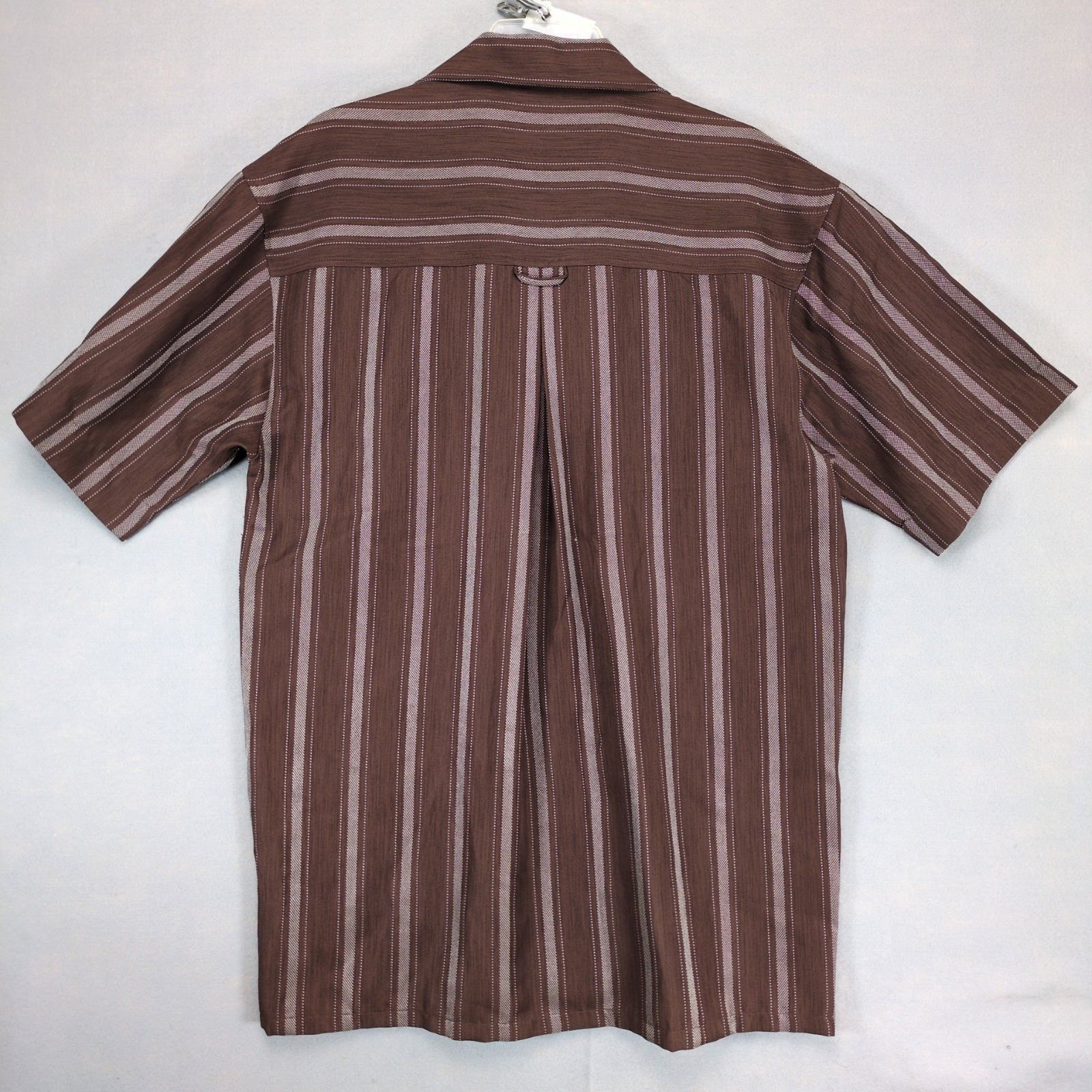 Vintage Alberto Celini Collezione Men's M Cuban Striped Button Shirt Size US M / EU 48-50 / 2 - 3 Thumbnail