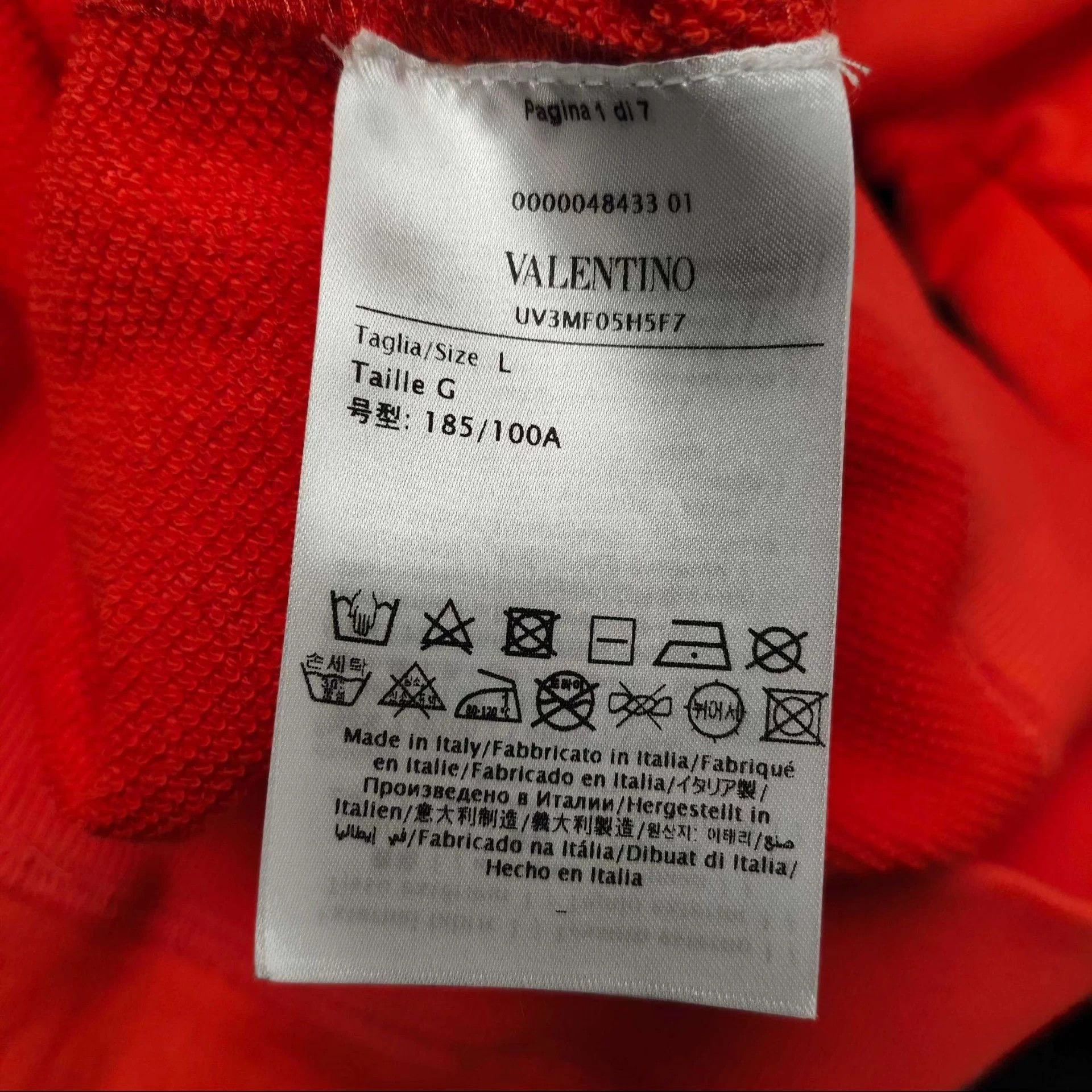 Valentino Valentino Men's Sweatshirt 180/100 Orange Size US L / EU 52-54 / 3 - 6 Thumbnail
