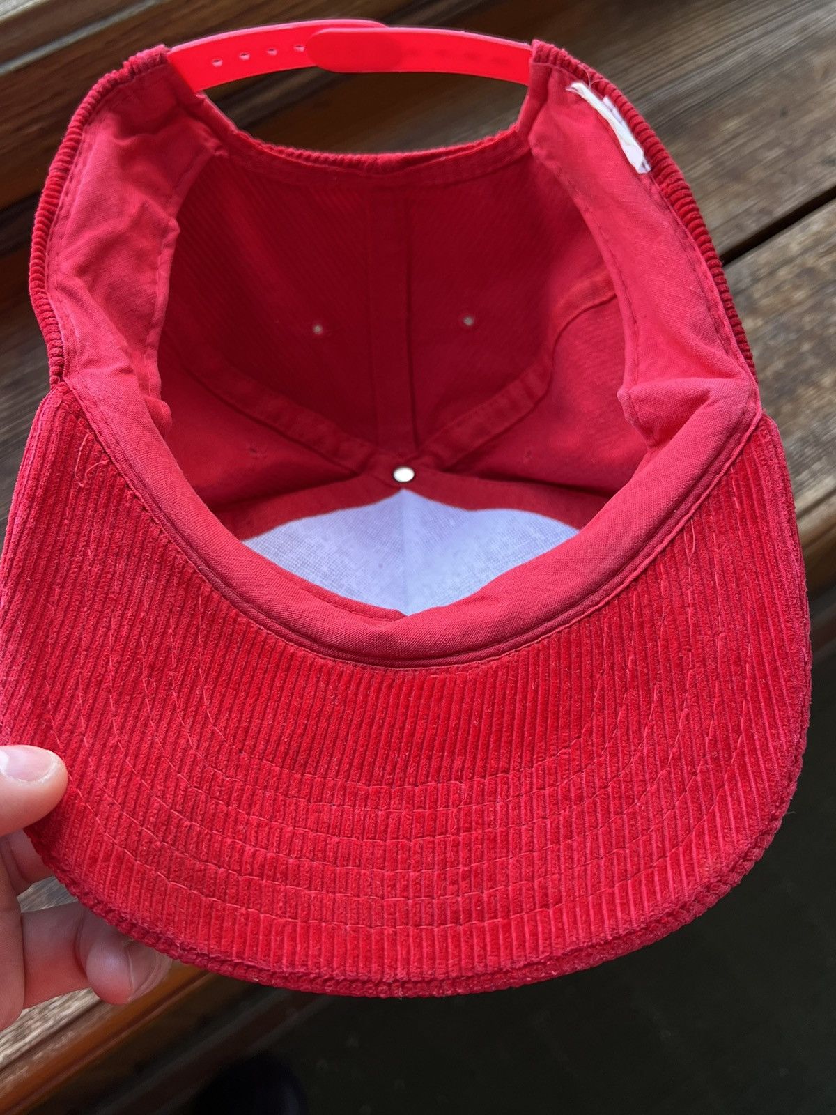 Vintage Vintage Headwear Cap Ficher Skis Red Corduroy Hat Size ONE SIZE - 14 Thumbnail