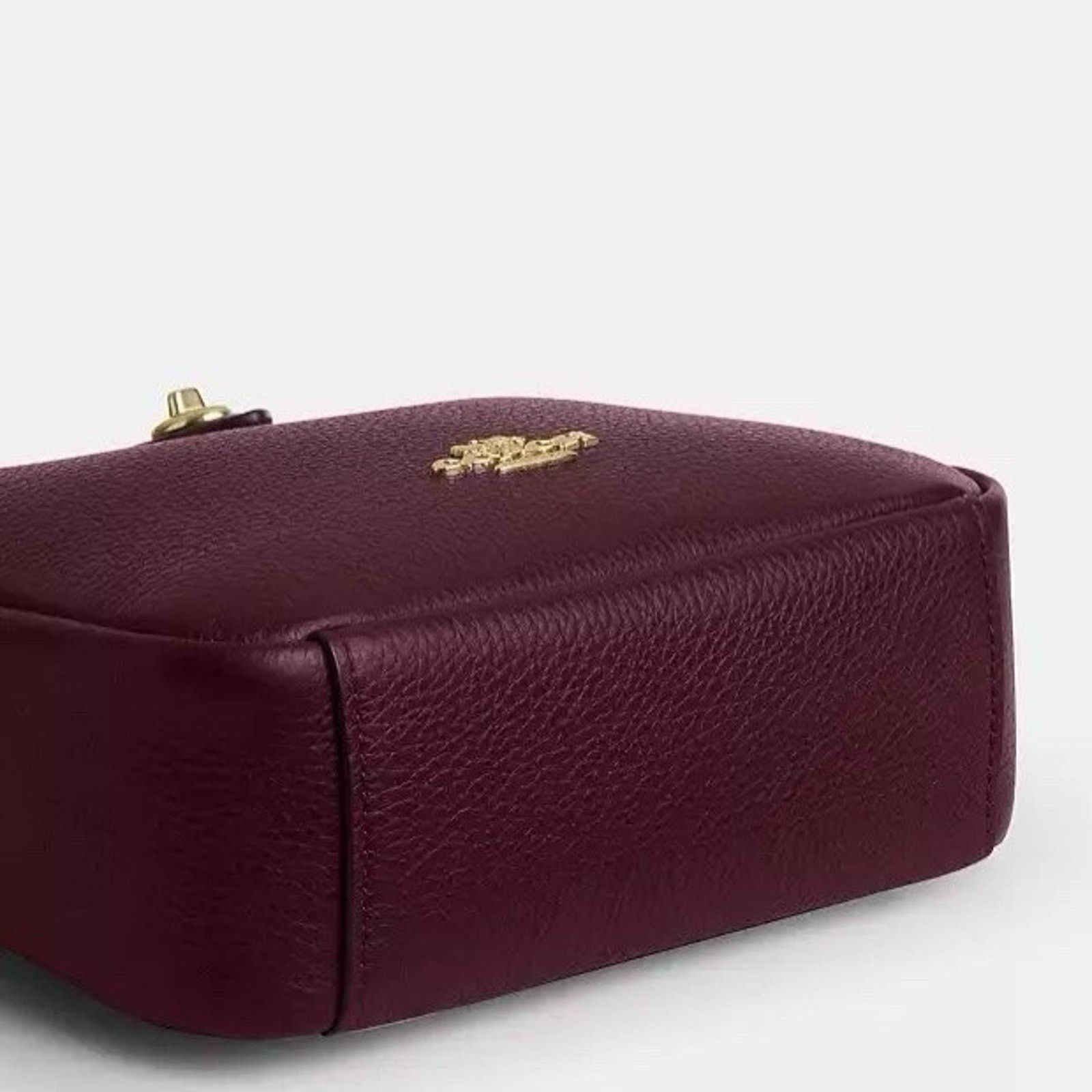 Coach NWT COACH Hadley Mini Crossbody Bag CAL60 Dark Wine Size ONE SIZE - 11 Thumbnail