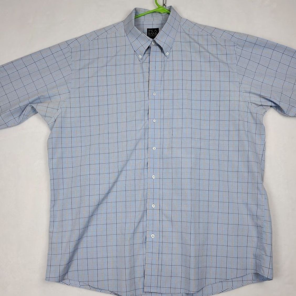 Jos. A. Bank Jos A Bank Travelers Collection Mens XL Blue Plaid Long Sleeve Button-Down Shirt Size US XL / EU 56 / 4 - 4 Thumbnail
