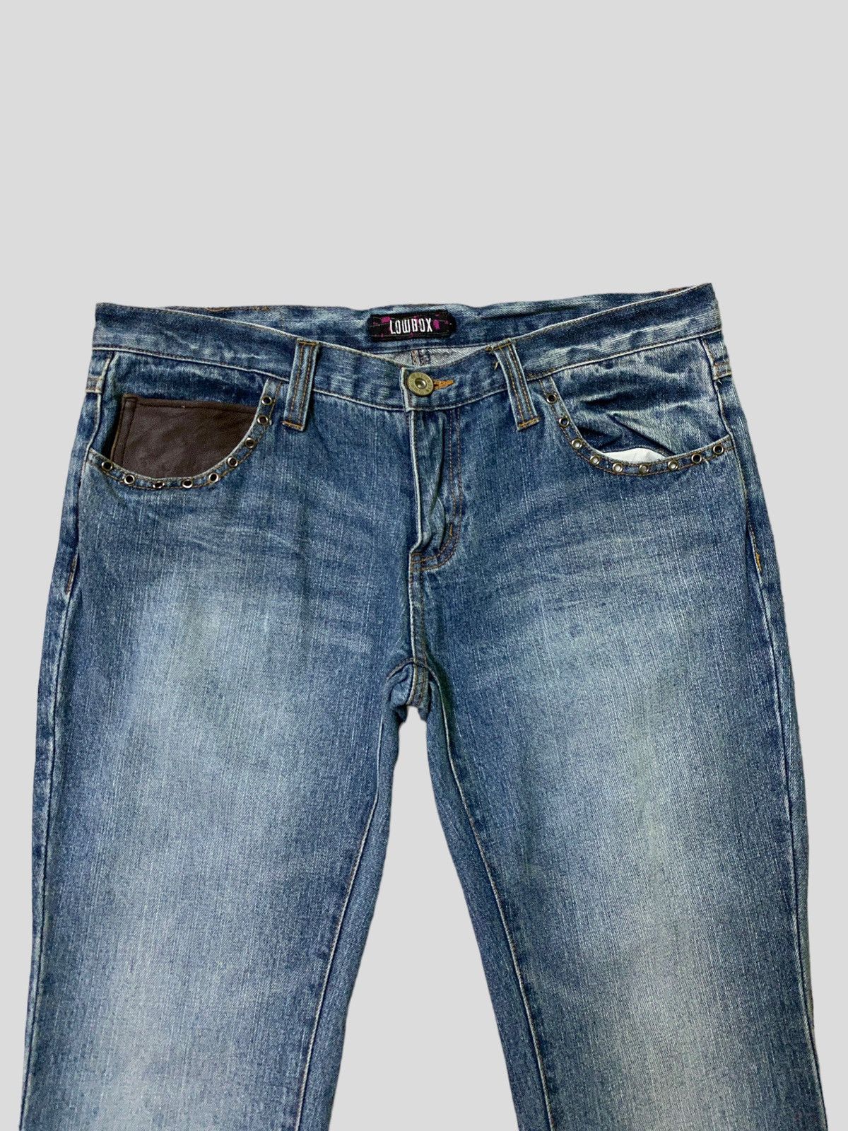 Hysteric Glamour Flare Lowbox Muddy Wash Claw Marks Boot Cut Denim Size US 32 / EU 48 - 3 Thumbnail