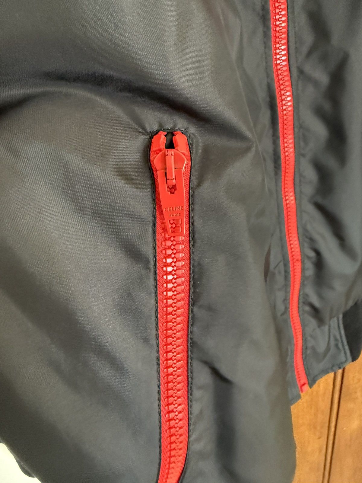 Celine SS21 Celine windbreaker hoodie jacket Hedi Slimane logo 52 Size US L / EU 52-54 / 3 - 16 Thumbnail