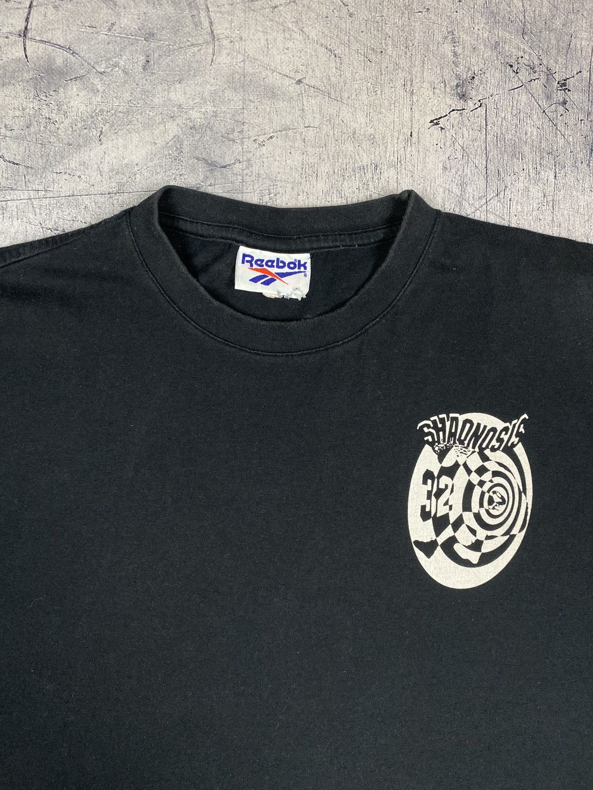 Rare Vintage 90s Reebok x Shaonosis NBA Basketball Tee y2k