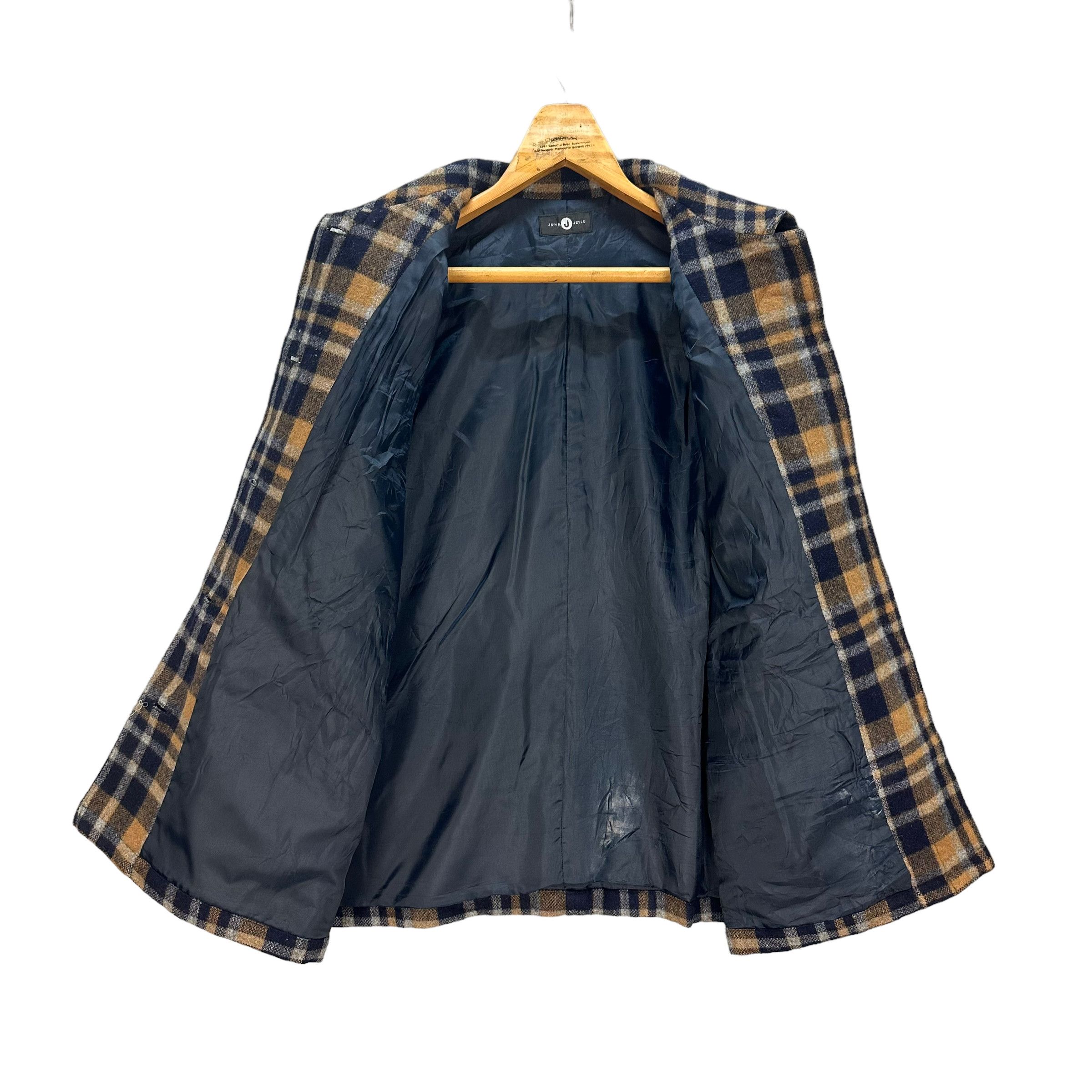 Japanese Brand JOHN JELLO TARTAN WOOL FLANNEL JACKET #8069-200 Size XL / US 12-14 / IT 48-50 - 6 Thumbnail