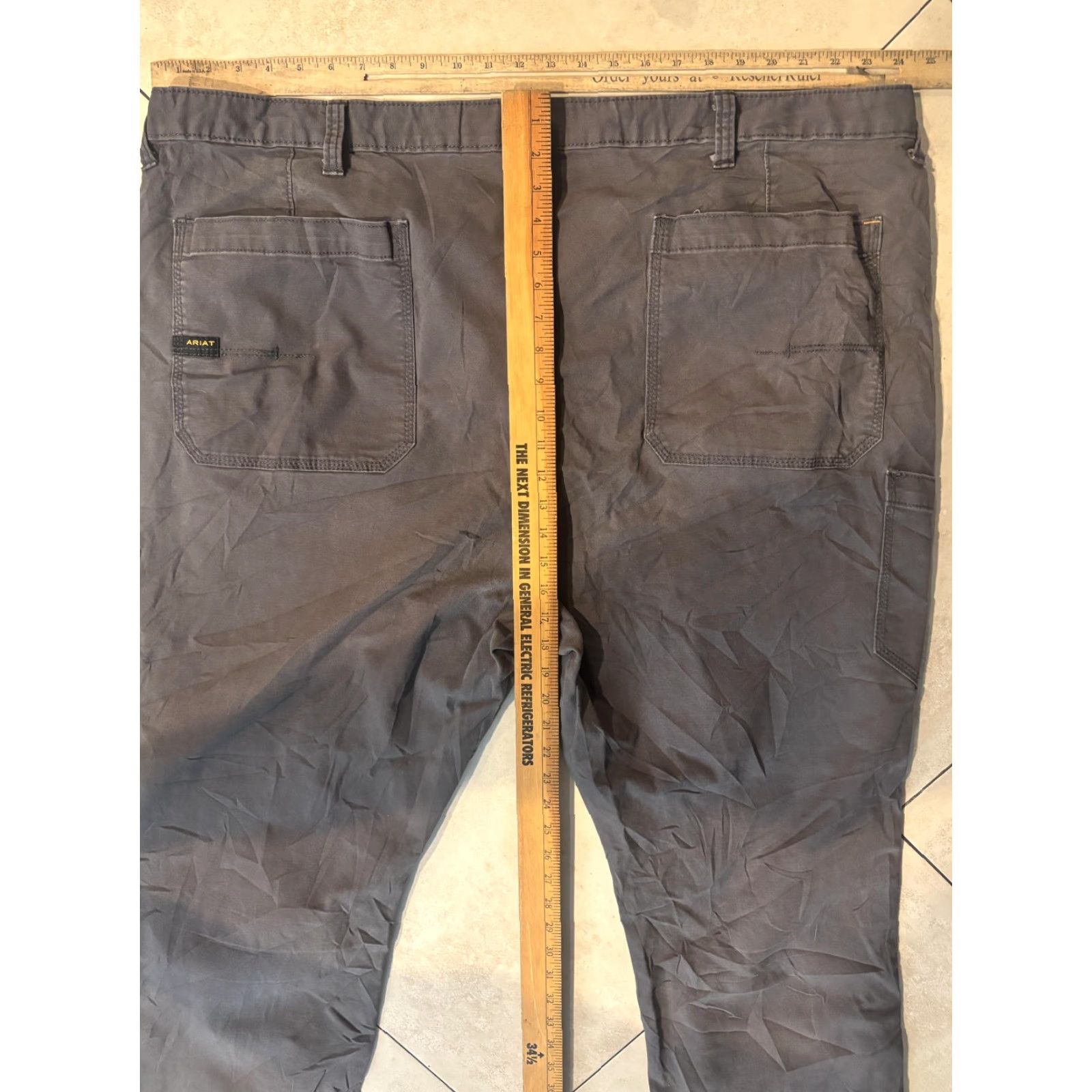 Ariat Ariat M4 Rebar Pants Mens 50x30 Gray Relaxed Straight Workwear Utility Durable Carpenter Pants Mens 50x30 Gray Size US 34 / EU 50 - 6 Thumbnail