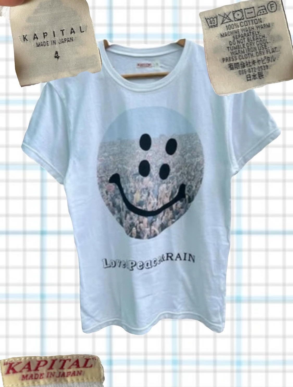 Kapital Kapital love peace and rain tee Size US L / EU 52-54 / 3 - 1 Preview