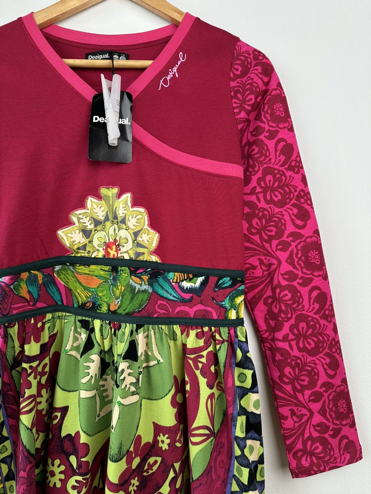 Desigual DESIGUAL Vest Guinardo Multicolor Floral Print Dress Size M / US 6-8 / IT 42-44 - 6 Thumbnail