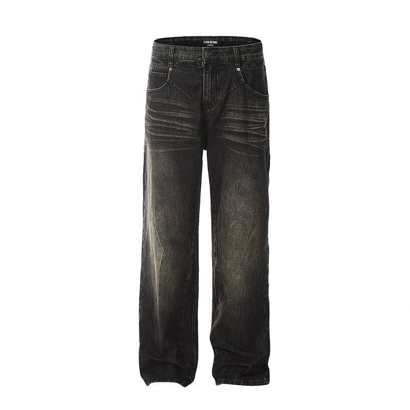 Vintage American street washed distressed retro loose vintage jeans Size US 32 / EU 48 - 1 Thumbnail