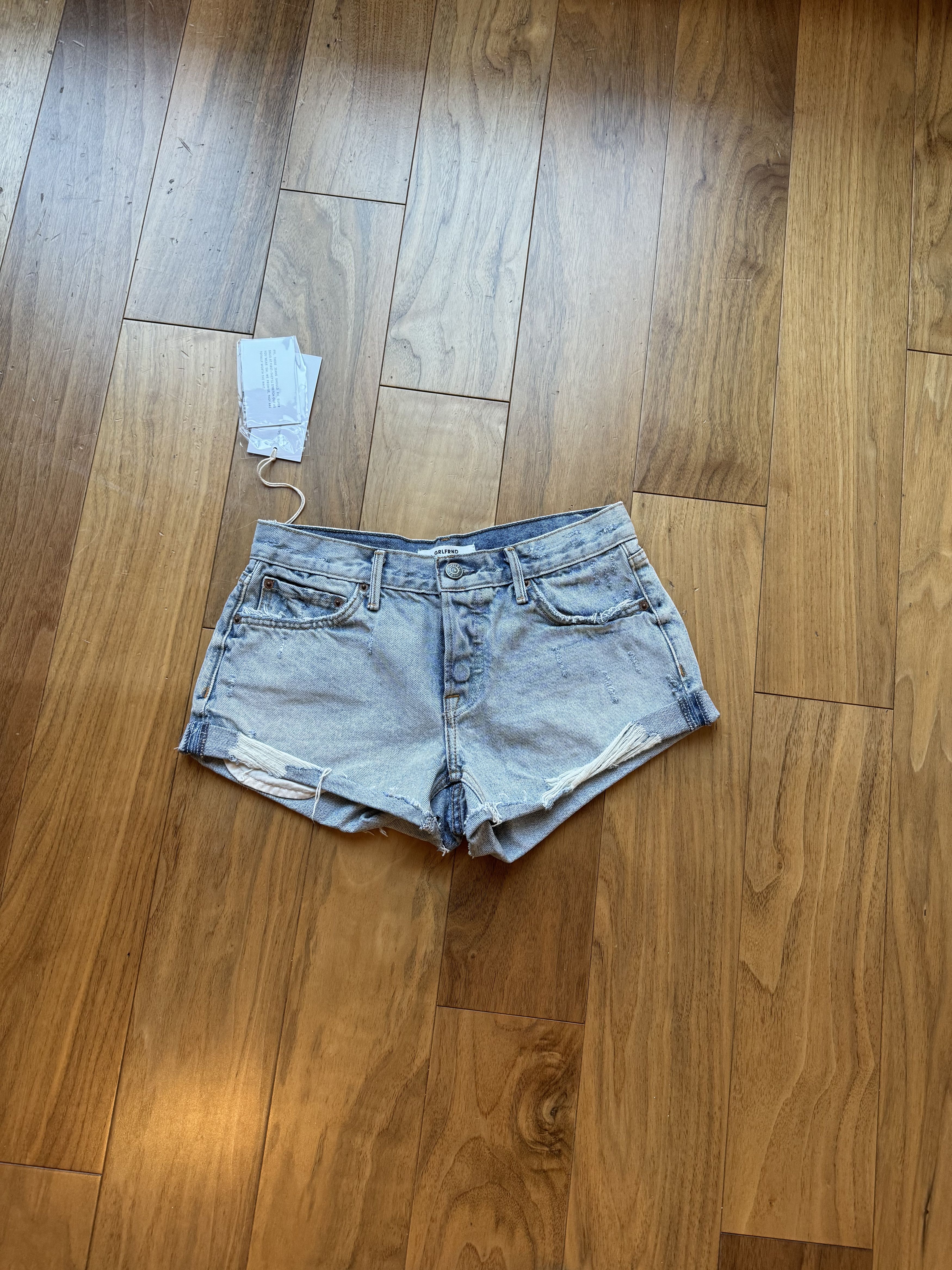 GRLFRND Grlfriend Denim Shorts New With Tags Size 24" / US 00 / IT 34 - 2 Thumbnail