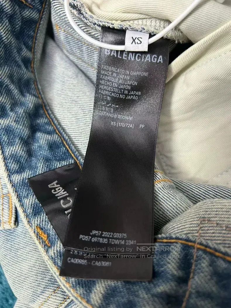 Balenciaga Balenciaga Distressed Baggy Denim Shorts. Size US 26 / EU 42 - 5 Thumbnail