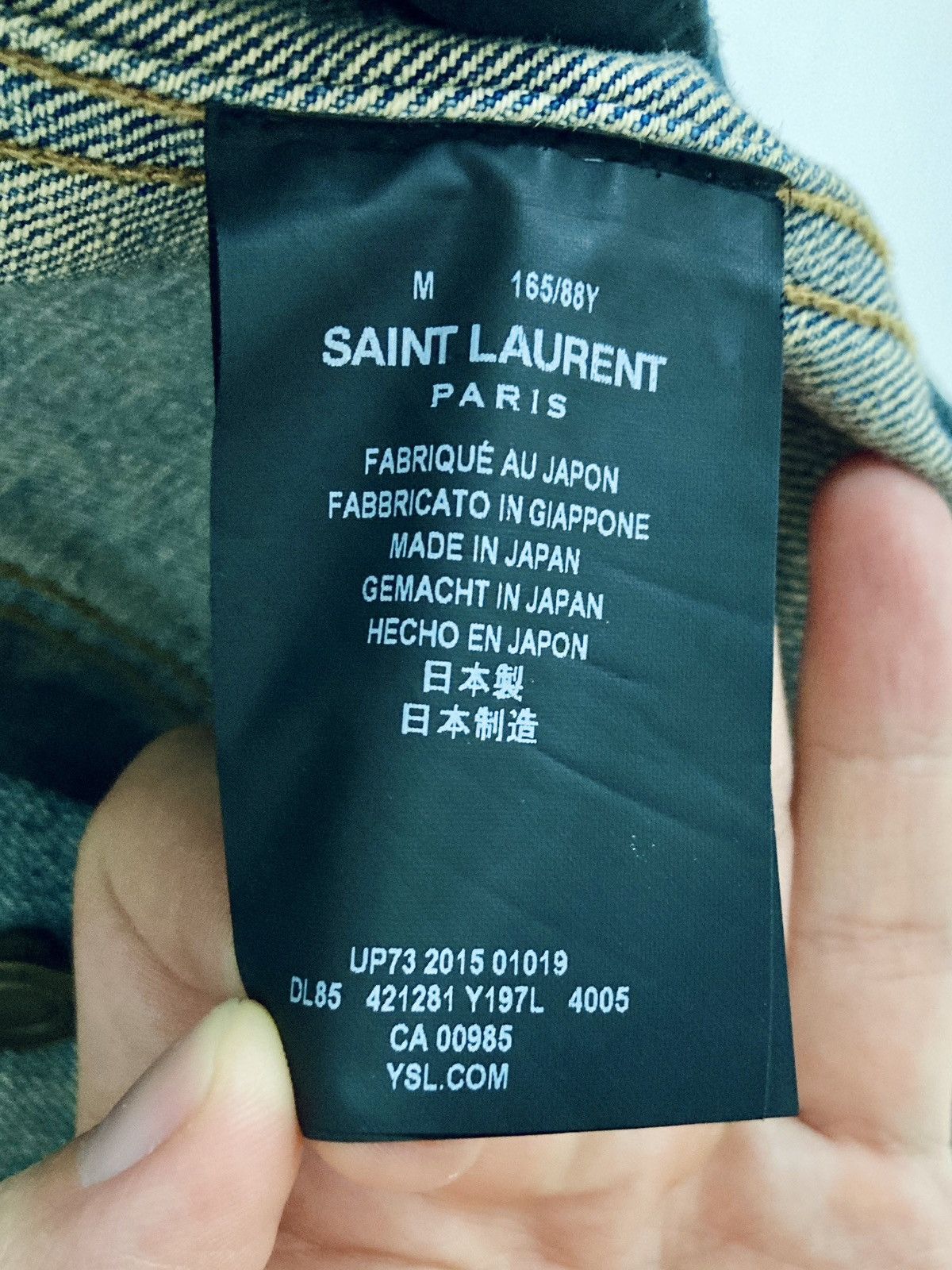 Saint Laurent Paris Saint Laurent Paris by Hedi Slimane 16SS Runway Denim Vest Size M / US 6-8 / IT 42-44 - 9 Thumbnail