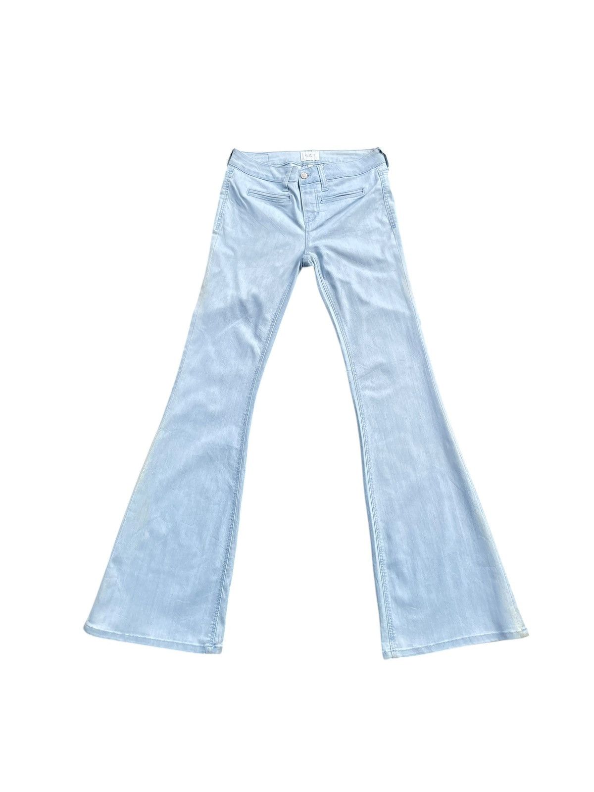 Japanese Brand Flare Celebrity Pink Strech Denim Size 30" / US 8 / IT 44 - 1 Thumbnail