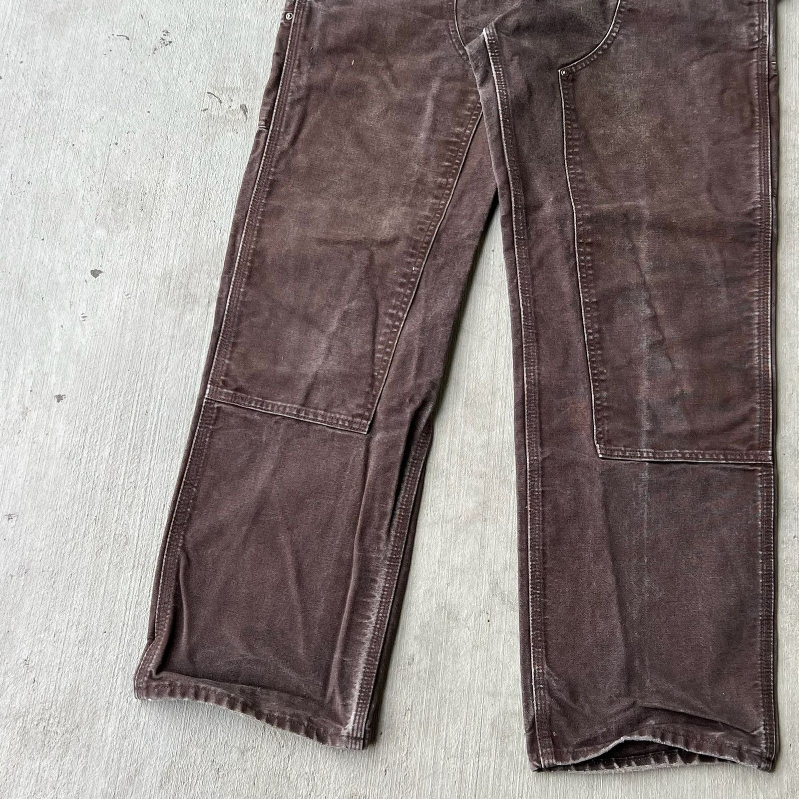 Carhartt × Vintage Carhartt faded brown double knee work wear carpenter pants Size US 31 - 7 Thumbnail