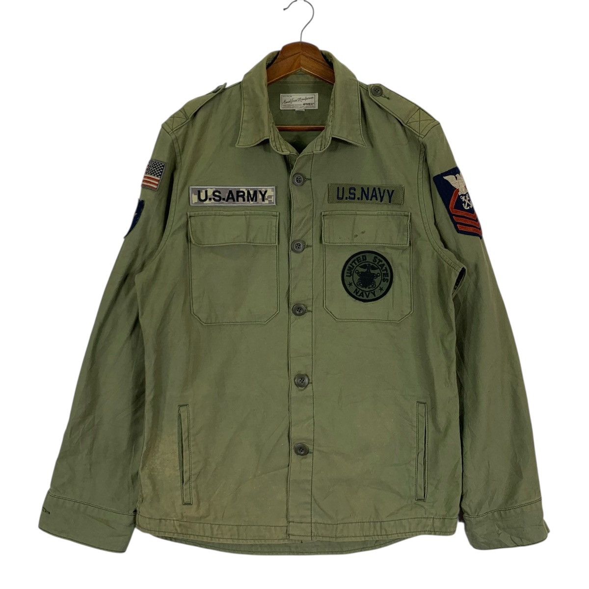 Avirex × Vintage Vintage Avirex US Army Button Jacket Size US L / EU 52-54 / 3 - 1 Thumbnail