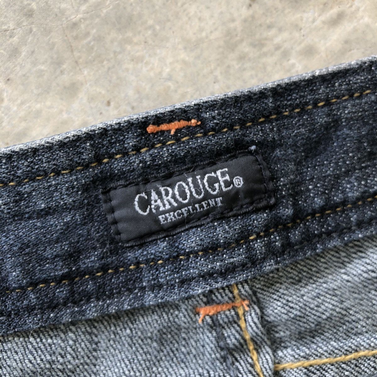 Japanese Brand Flare CAROUGE Rare Embroidered Flower Design Jeans Size US 29 - 11 Thumbnail