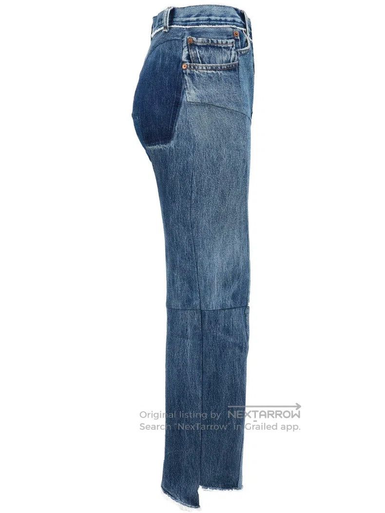 Vetements Vetements size XS High Waisted Patchwork Denim Pants Size US 27 - 3 Thumbnail