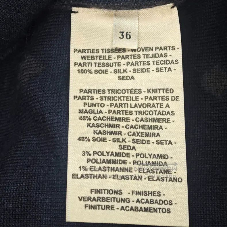 Hermes Hermes Dark grey shearling zip-up cardigan with contrastin Size XS / US 0-2 / IT 36-38 - 6 Thumbnail