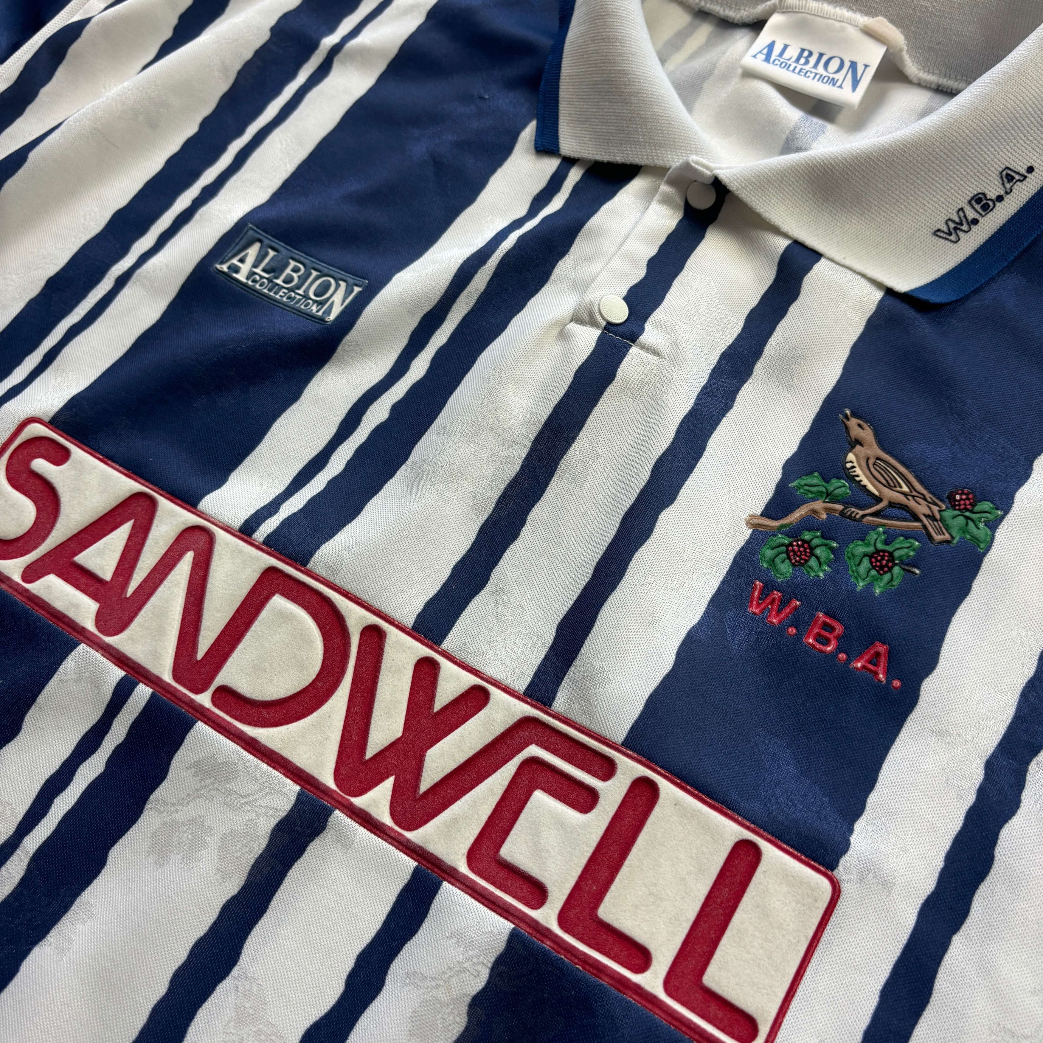 Other West Bromwich Albion 1992-93 home football jersey size L Size US L / EU 52-54 / 3 - 3 Thumbnail