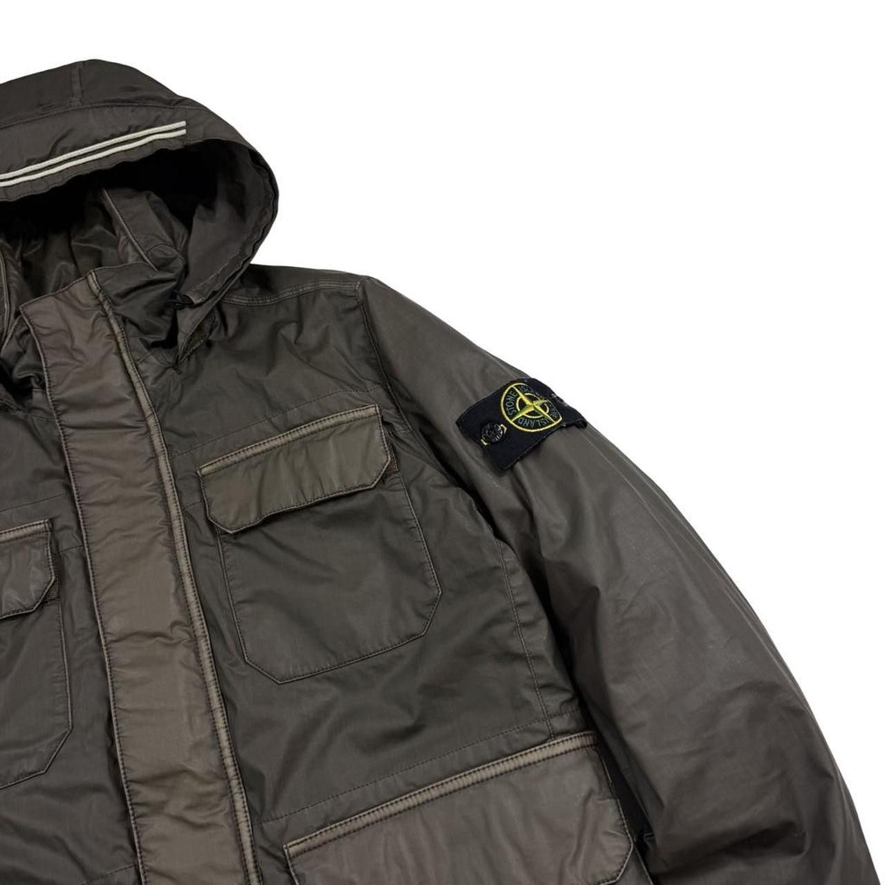 Stone Island Stone Island Brown Mussola Gommato Multipocket Jacket Small Size US S / EU 44-46 / 1 - 3 Thumbnail